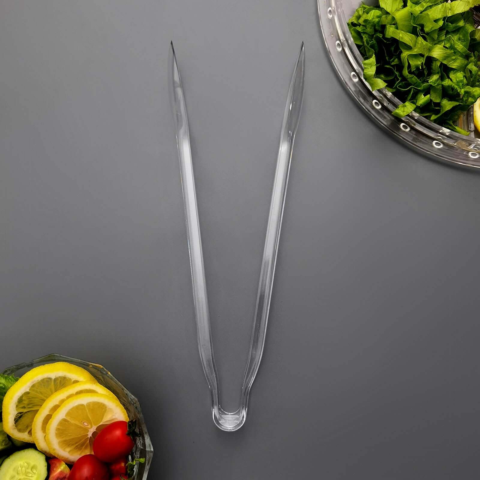 3-Pack Plastic Serving Tongs Clear - Durable Disposable Food Service Tongs for Salad Bars Dessert Tables Buffets12