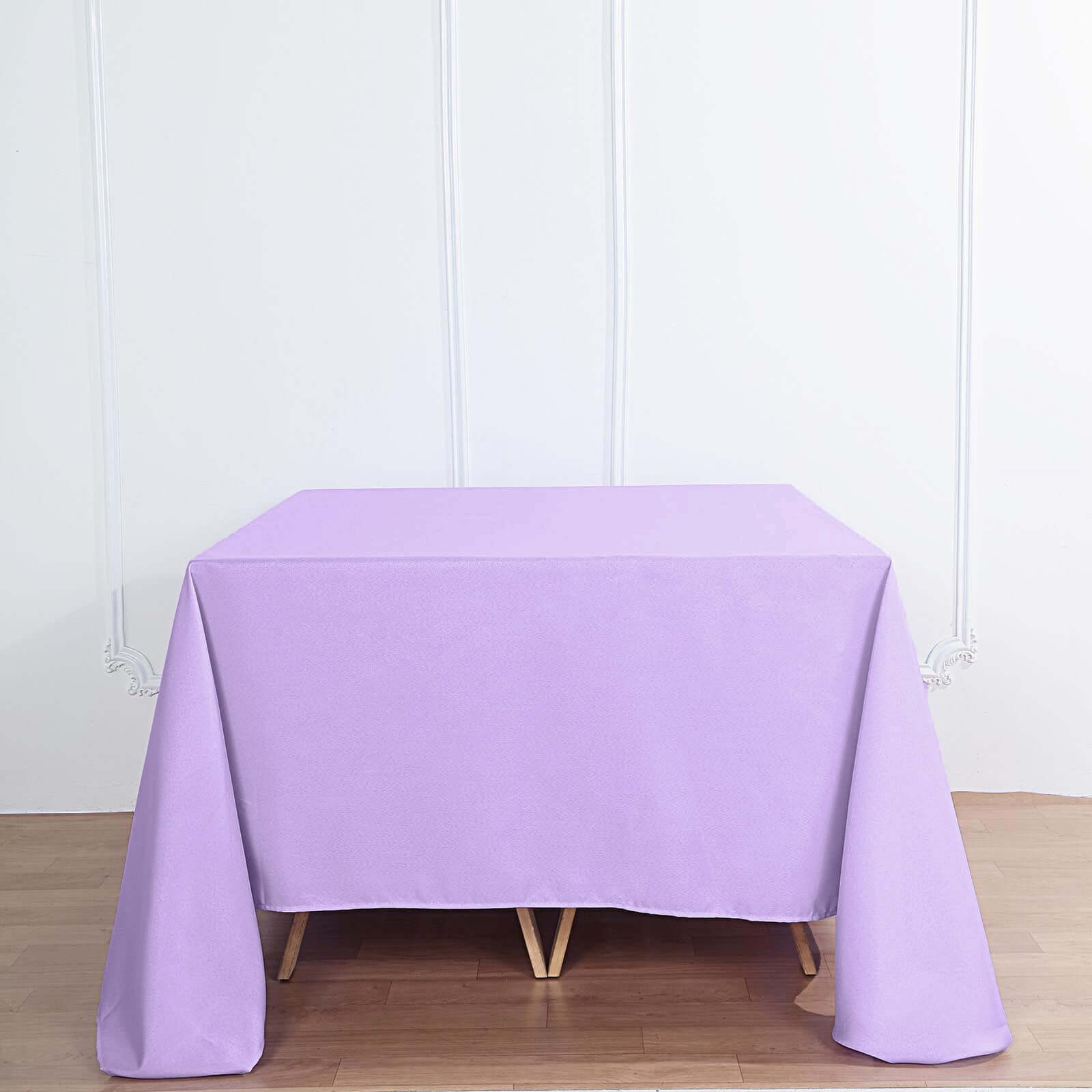 Polyester Square 90x90 Tablecloth Lavender Lilac - Wrinkle-Resistant & Durable Table Cover