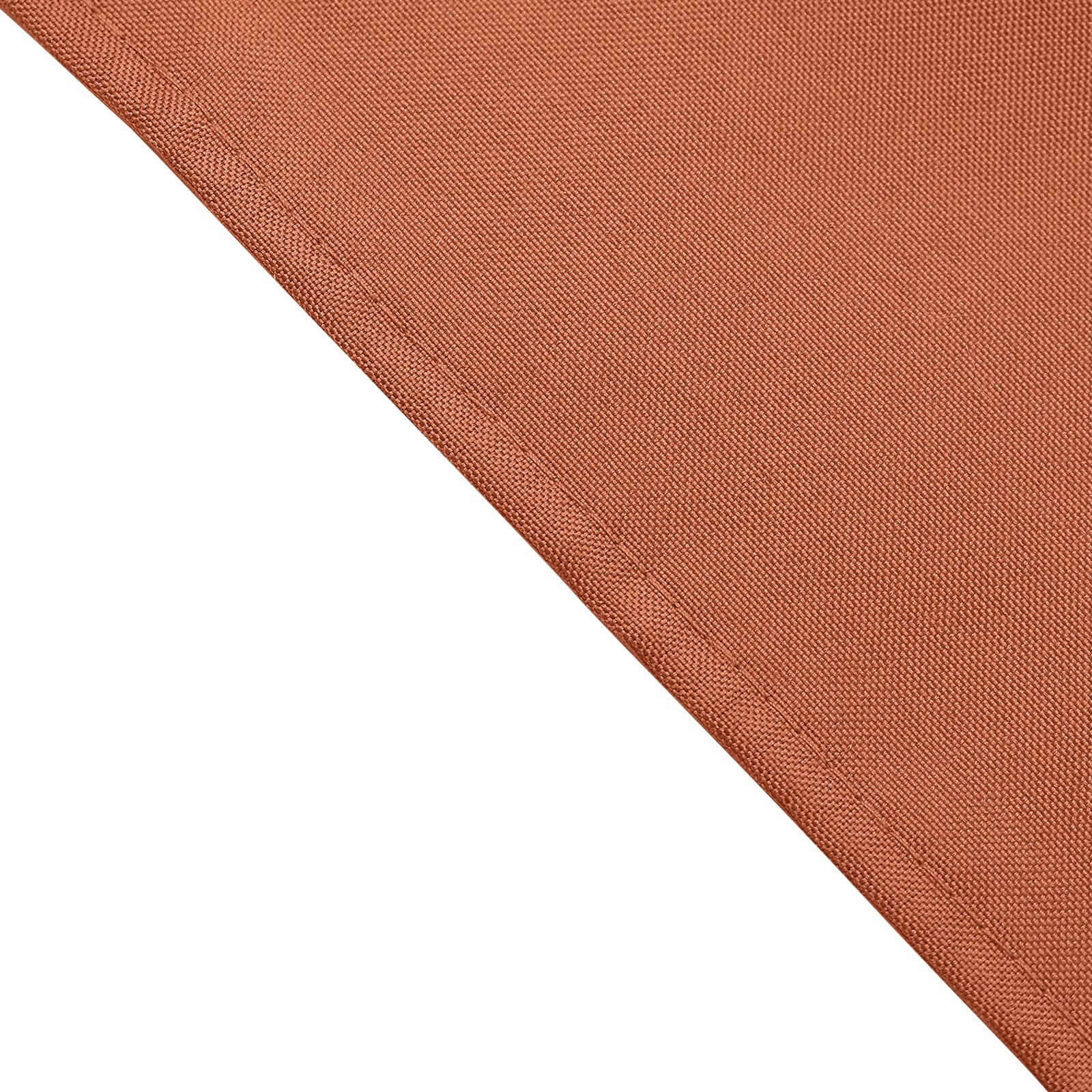 5 Pack Polyester 17x17 Napkins Terracotta (Rust) - Durable & Wrinkle Resistant Dinner Napkins