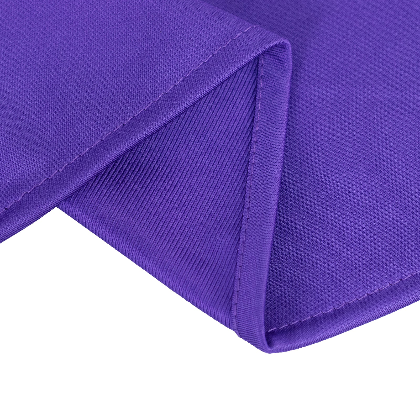 Premium Scuba Round 108 Tablecloth Purple - Wrinkle Free & Stain Resistant Table Cover