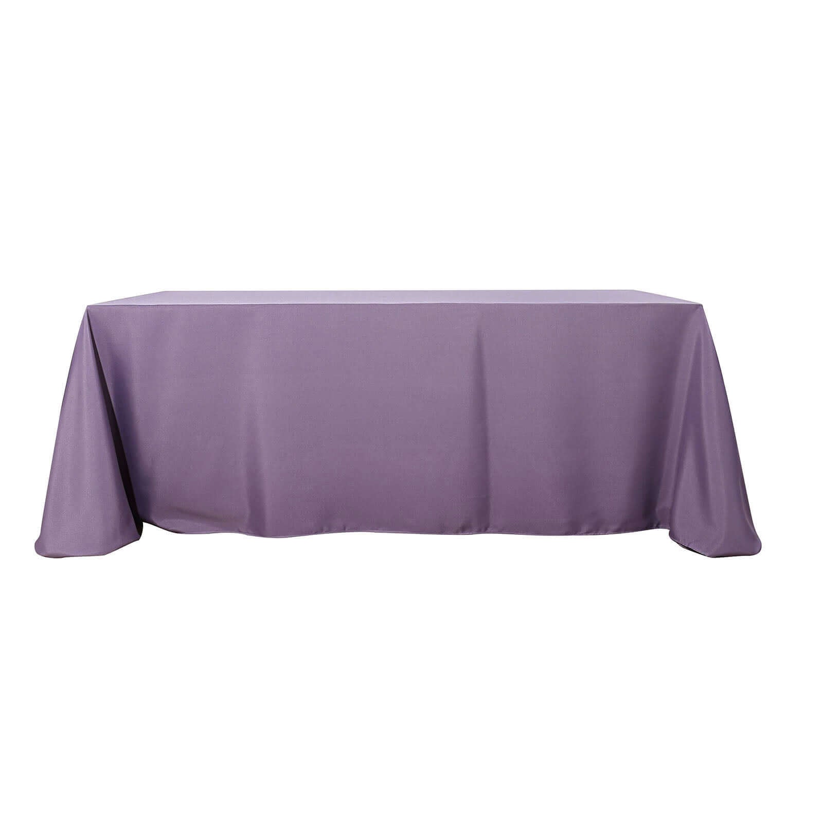 Polyester 90x156 Rectangle Tablecloth Violet Amethyst - Seamless Wrinkle-Resistant Table Cover