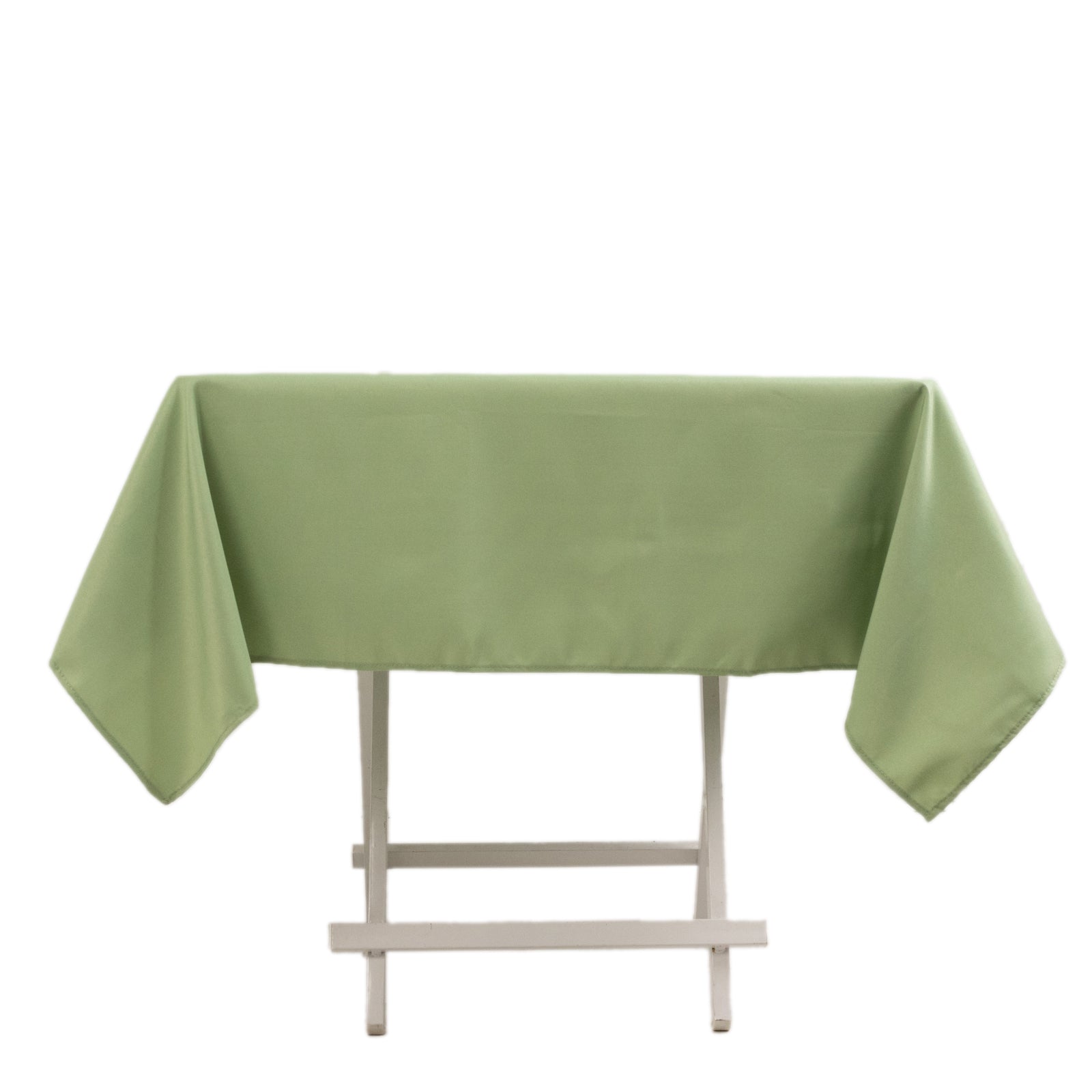 Premium Polyester 54x54 Square Tablecloth Sage Green - Stain and Wrinkle-Resistant 220GSM Table Cover