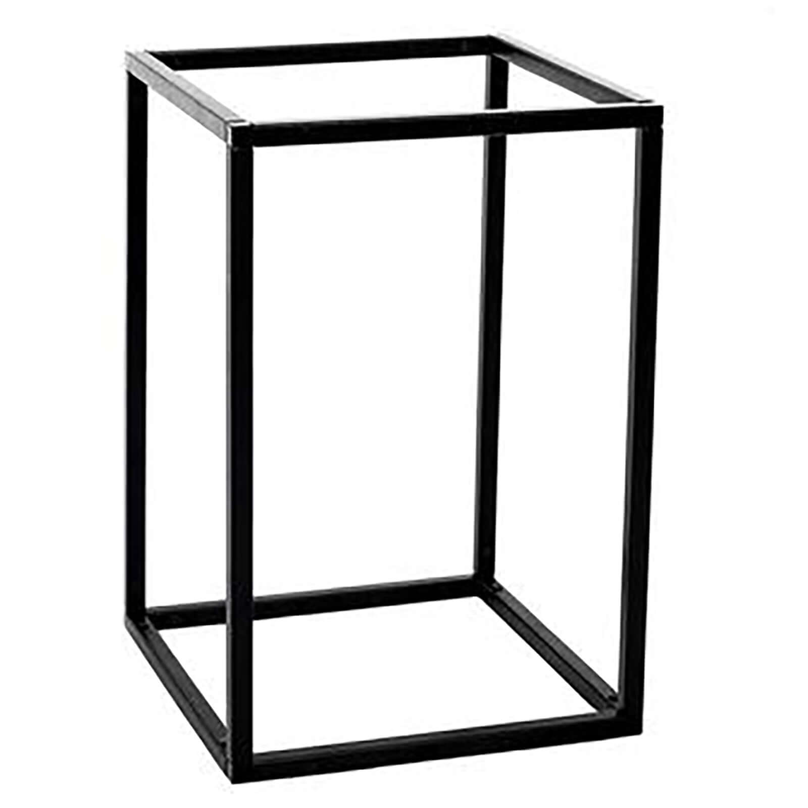 2-Pack Wedding Flower Stand Matte Black Metal Geometric Column Frame Rectangular - Versatile Floral Pedestal for Sophisticated Arrangements 12