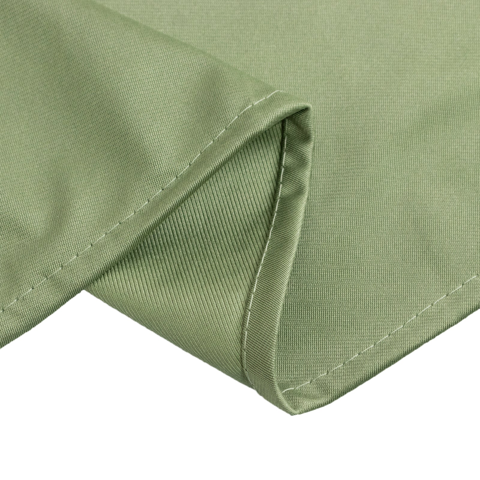 Premium Scuba Round 90 Tablecloth Dusty Sage Green - Wrinkle Free & Stain Resistant Table Cover