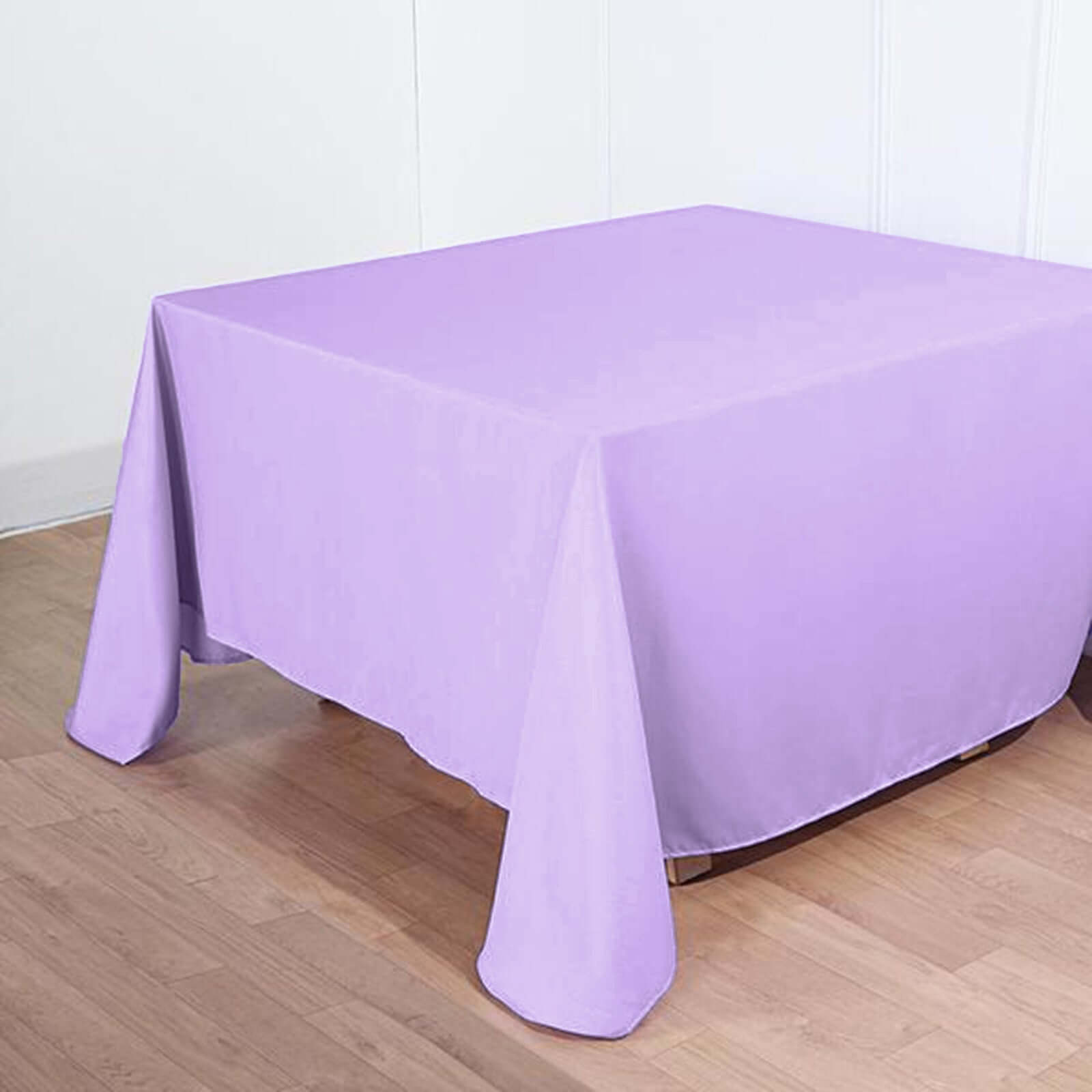 Polyester Square 90x90 Tablecloth Lavender Lilac - Wrinkle-Resistant & Durable Table Cover