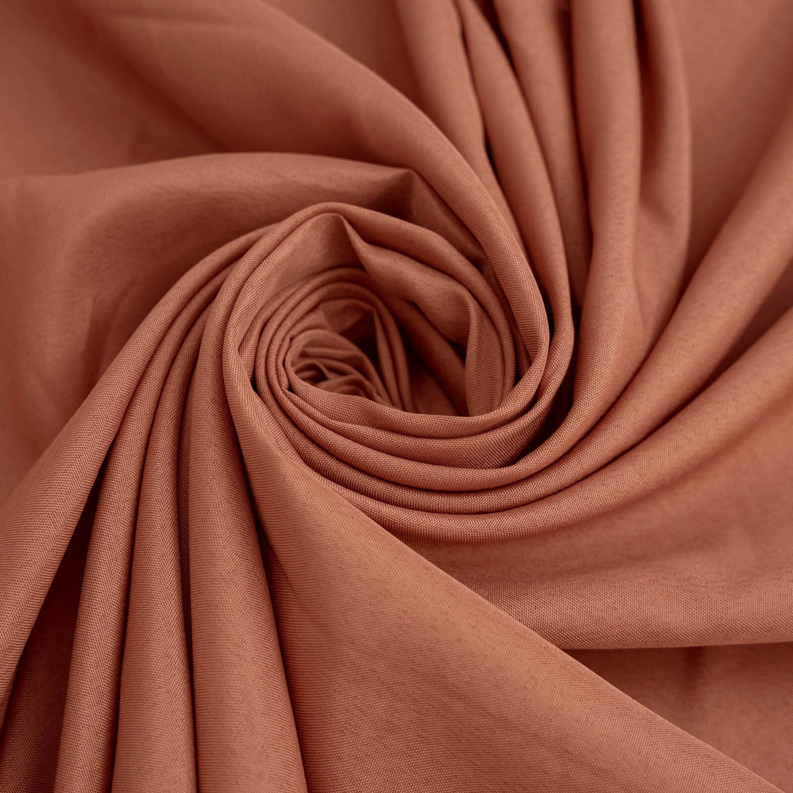 Polyester Square 70x70 Tablecloth Terracotta (Rust) - Wrinkle-Resistant & Durable Table Cover