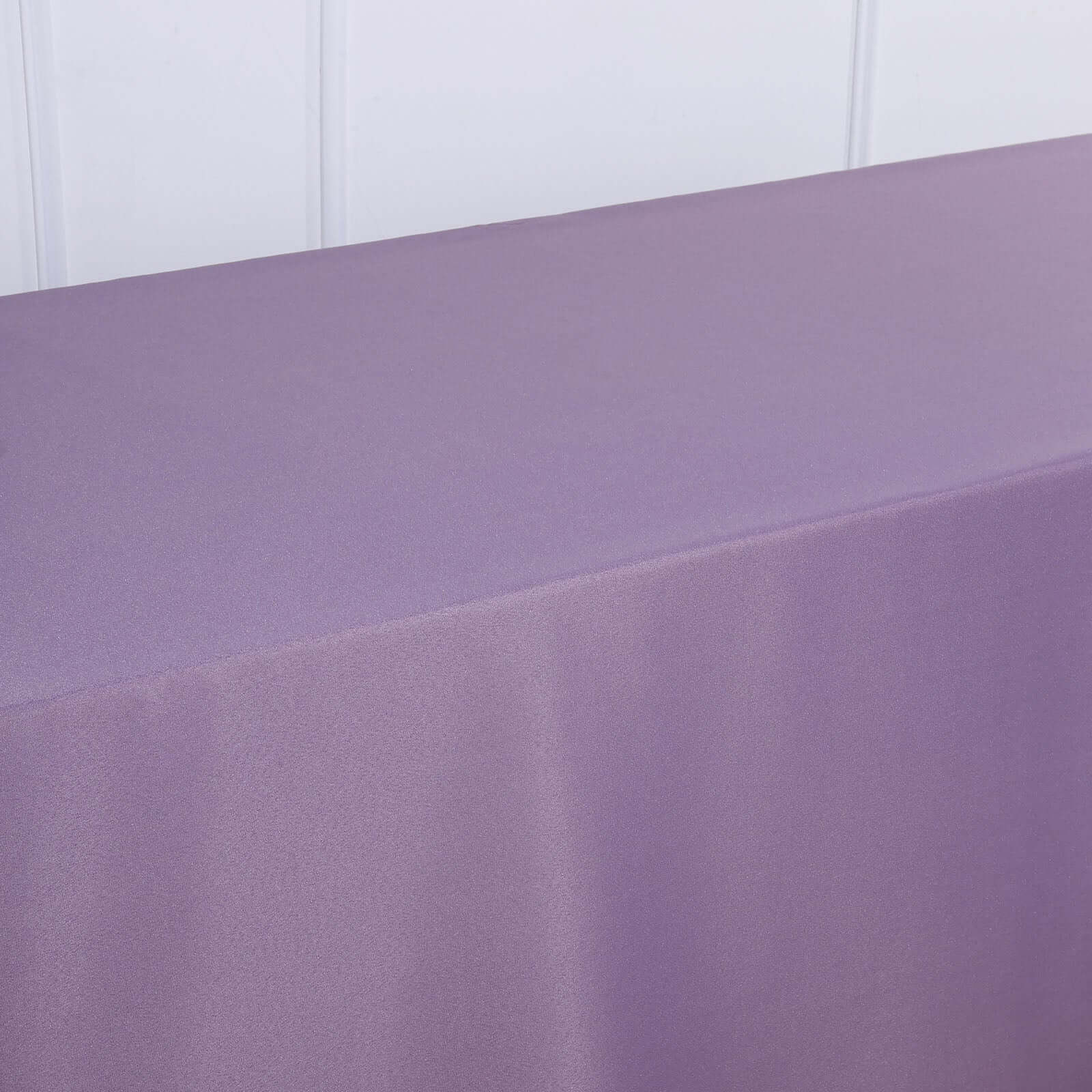 Polyester 90x156 Rectangle Tablecloth Violet Amethyst - Seamless Wrinkle-Resistant Table Cover