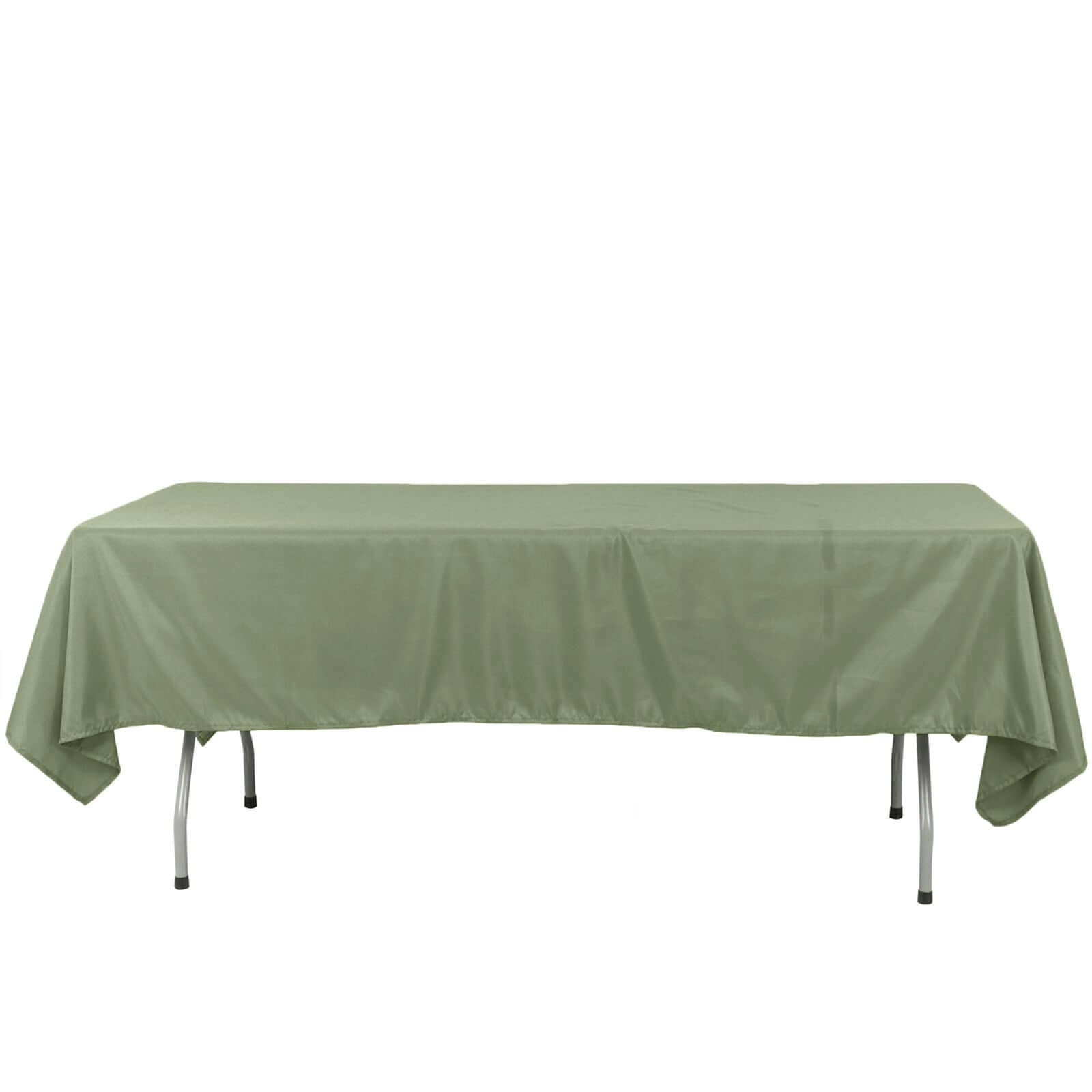 Polyester 60x126 Rectangle Tablecloth Dusty Sage Green - Wrinkle-Resistant Table Cover