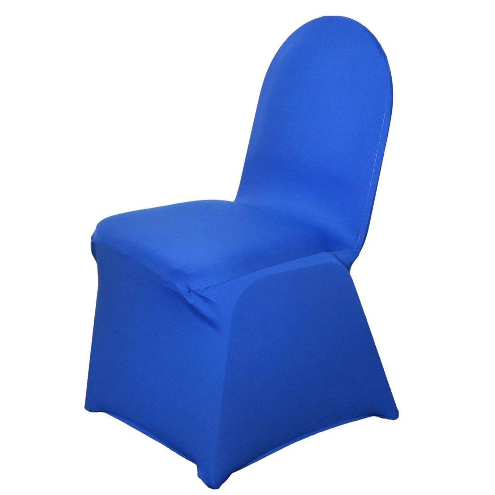 10 Pack Spandex Chair Covers for Banquet Chairs Royal Blue - Durable Reusable Stretch Slip-On Covers