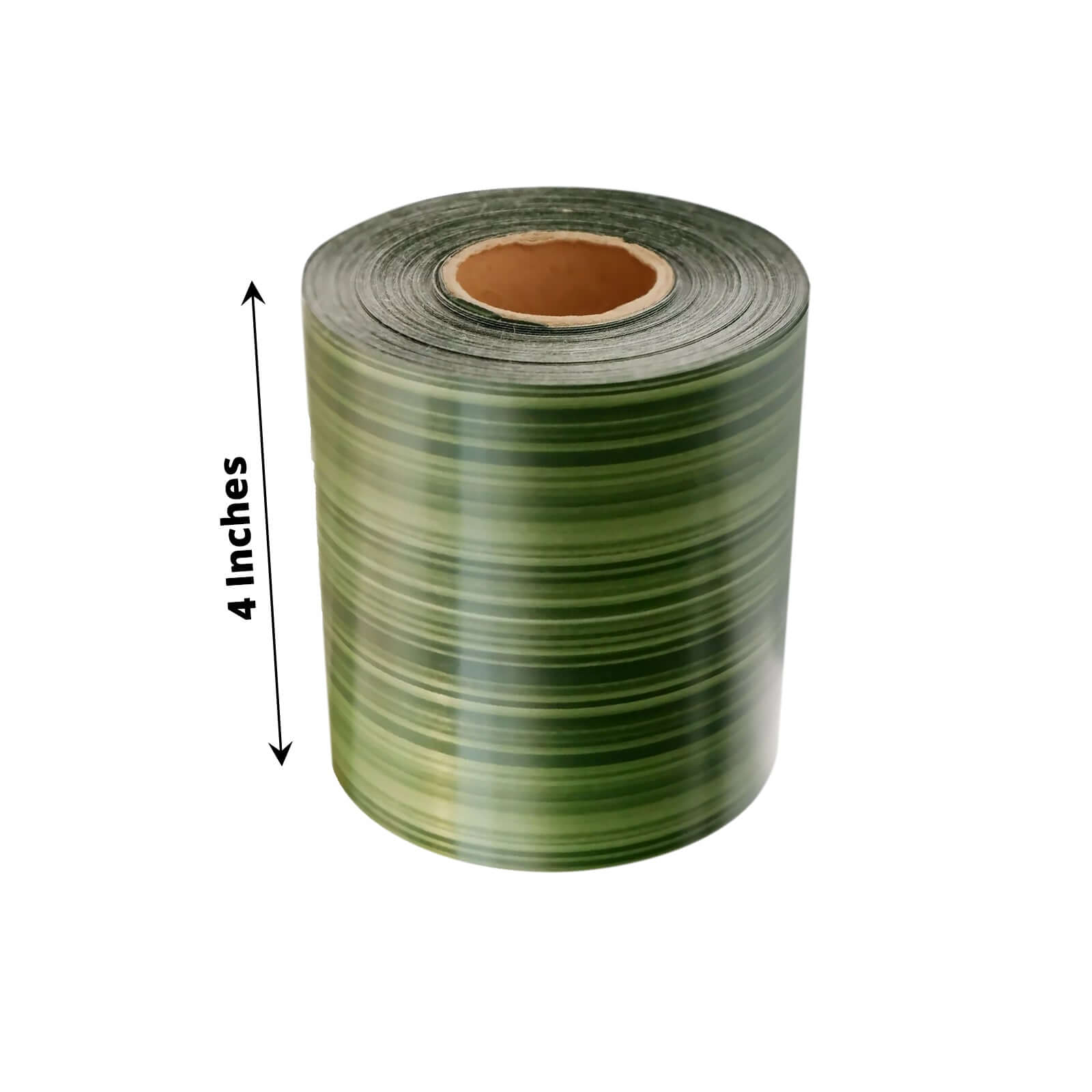 50 Yards 4 Green Ti Leaf Two Sided Floral Waterproof Satin Ribbon, DIY Bouquet Craft Supplies Wrap