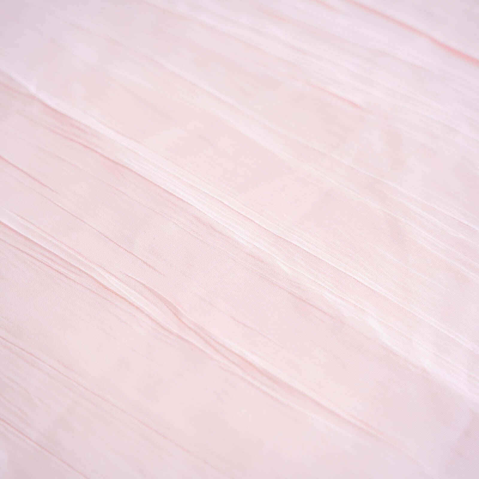 Taffeta 120 Round Tablecloth Blush - Seamless Accordion Crinkle Table Cover