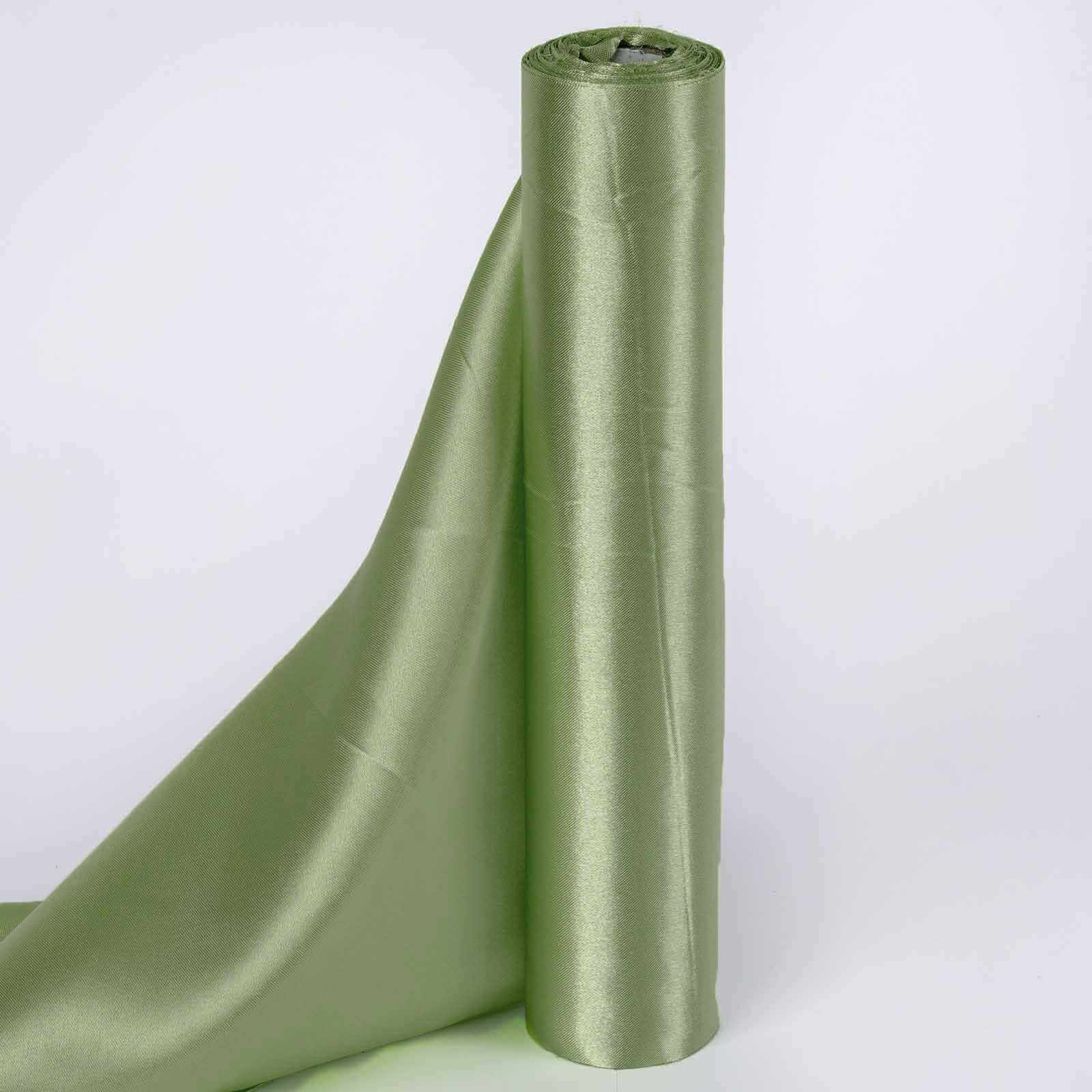 12x10 Yards Sage Green Satin Fabric Bolt, DIY Craft Wholesale Fabric