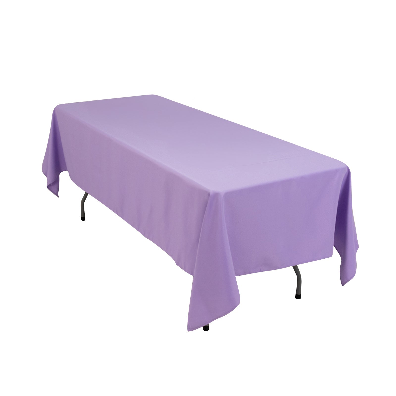 Premium Polyester 60x102 Rectangle Tablecloth Lavender Lilac - Durable 220GSM Wrinkle-Resistant Table Cover