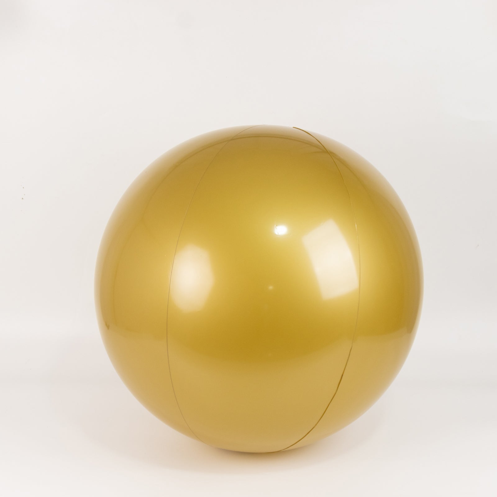 2 Pack 24 Inflatable Gold Decorative Balls - Round Vinyl Pool and Party Balls, Lightweight & Fun