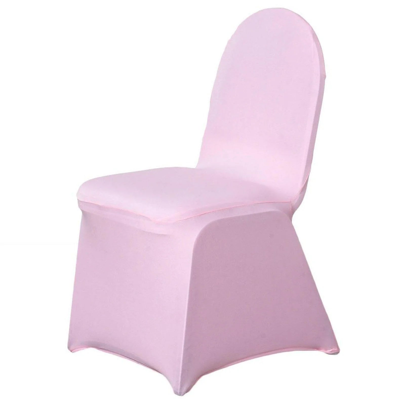 10 Pack Spandex Chair Covers for Banquet Chairs Pink - Durable Reusable Stretch Slip-On Covers