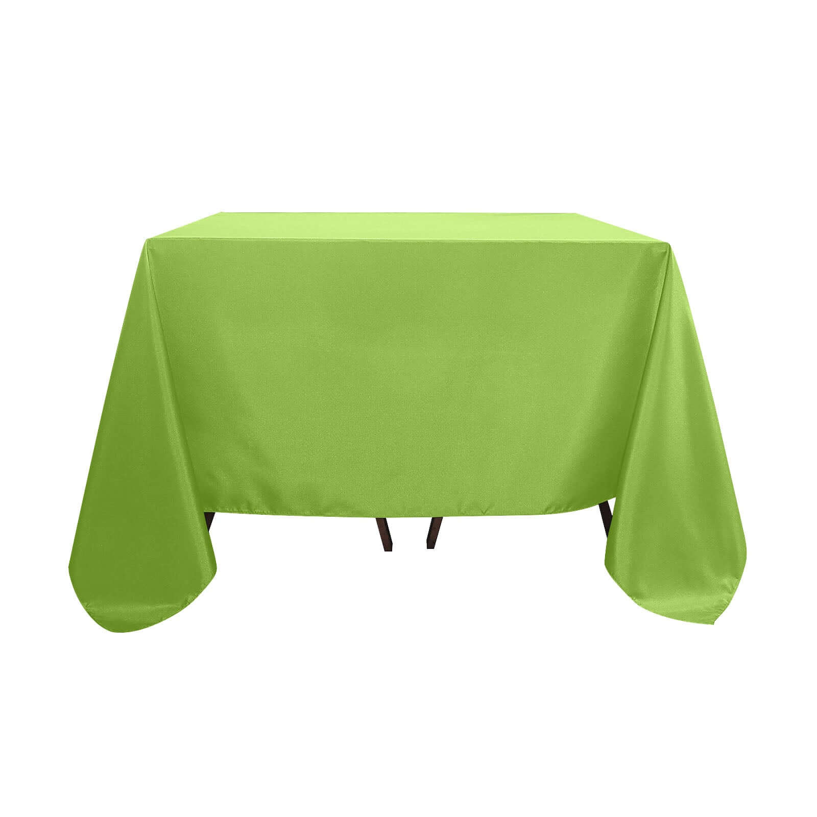 Polyester Square 90x90 Tablecloth Apple Green - Wrinkle-Resistant & Durable Table Cover