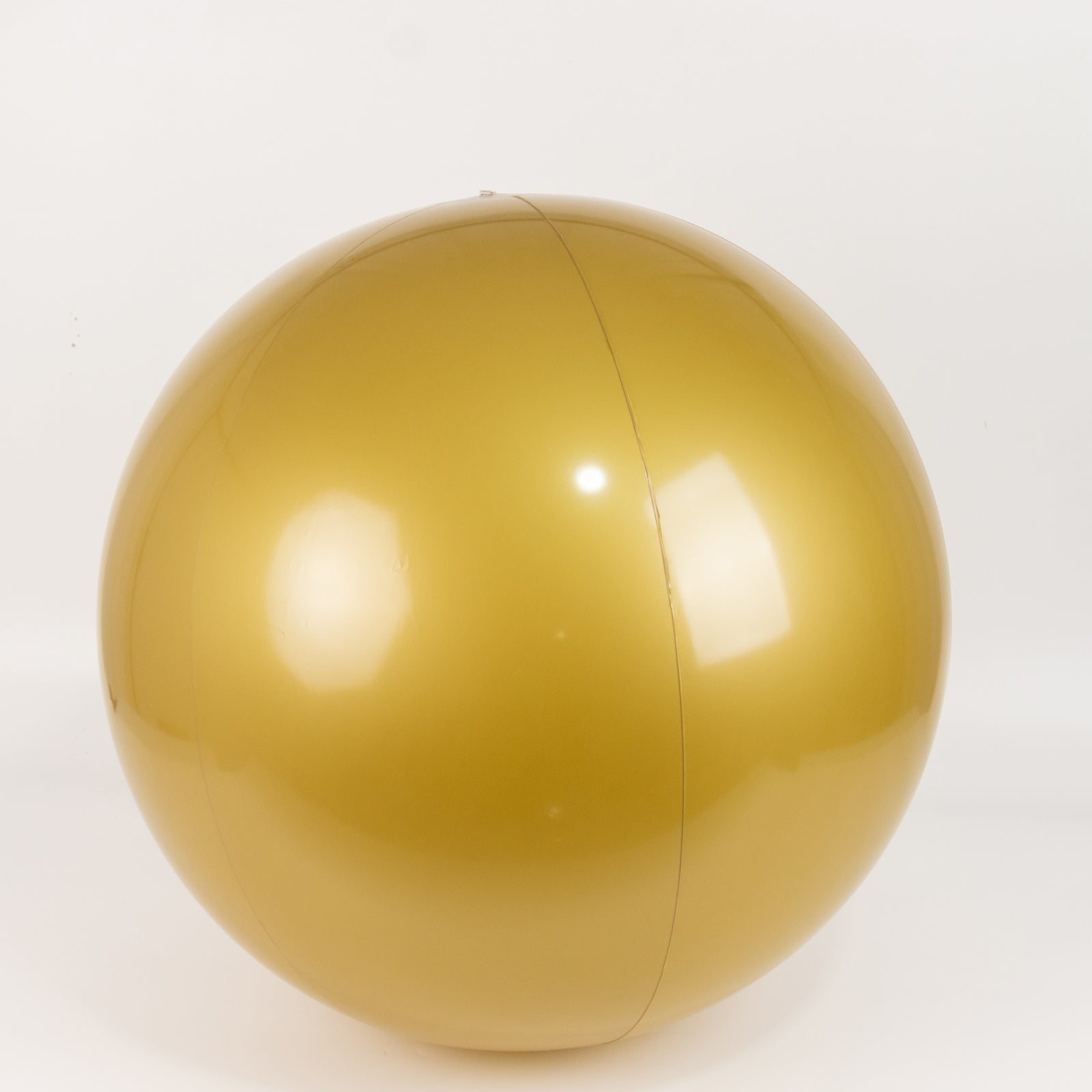 2 Pack 24 Inflatable Gold Decorative Balls - Round Vinyl Pool and Party Balls, Lightweight & Fun