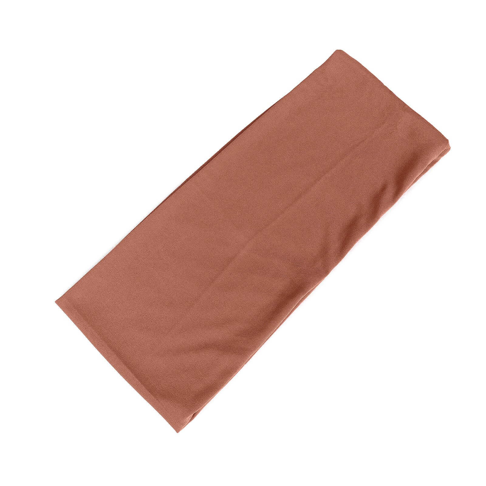 5 Pack Stretch Spandex Chair Sashes Terracotta (Rust) - Fitted Finish Two Ply Heavy Duty Chair Bands 5x12