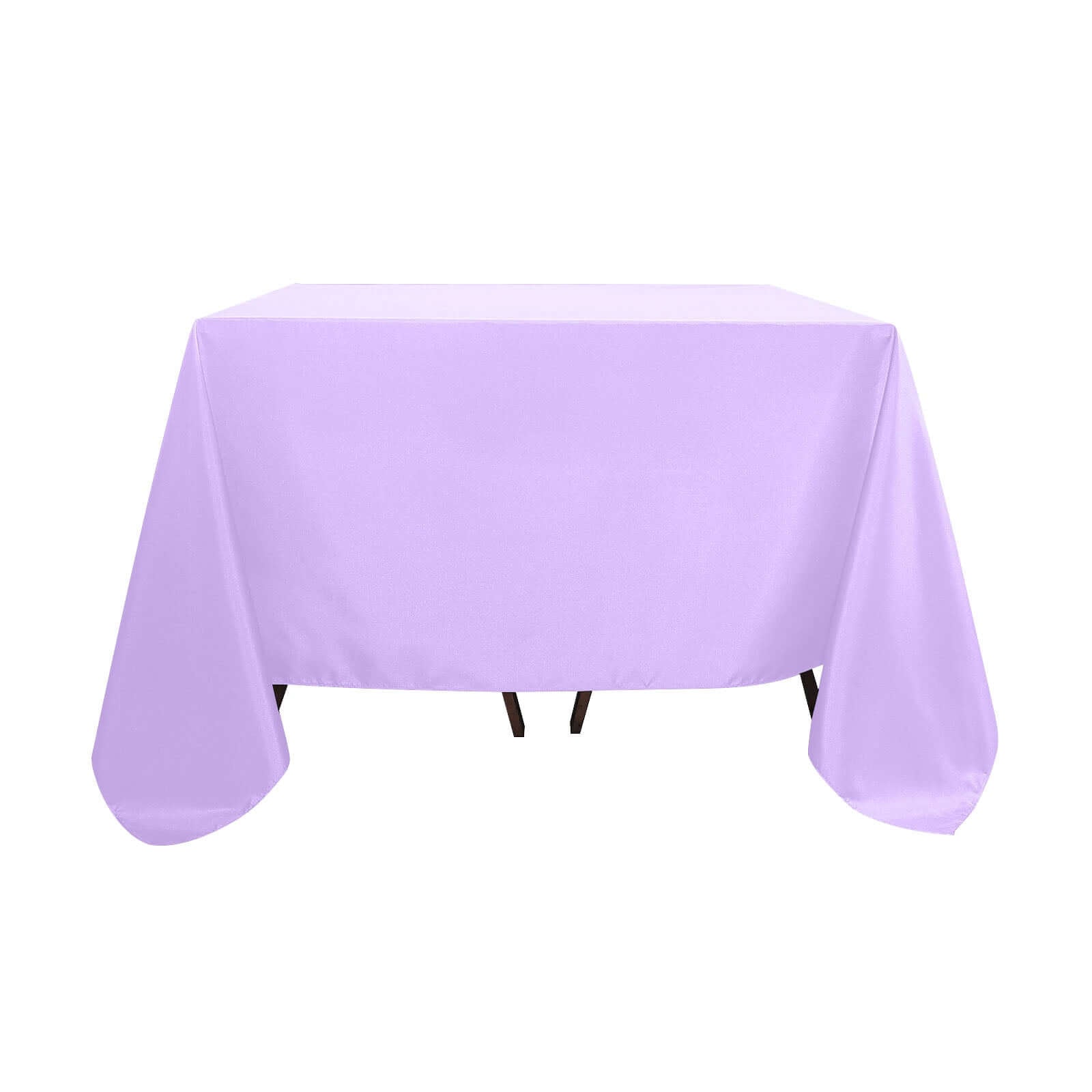 Polyester Square 90x90 Tablecloth Lavender Lilac - Wrinkle-Resistant & Durable Table Cover