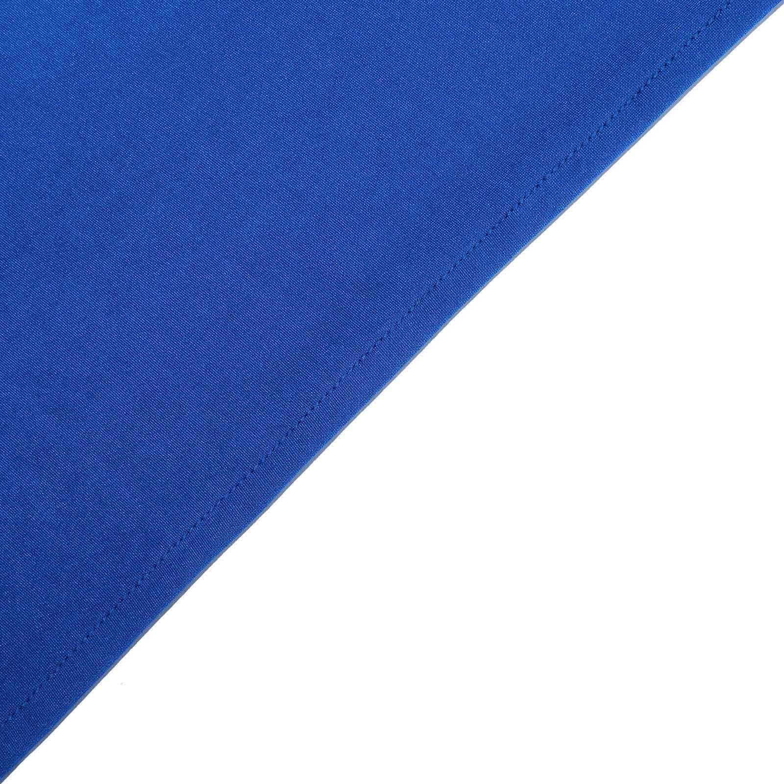 Stretch Spandex 96x30 Rectangle Table Cover Royal Blue - Durable Form-Fitting Tablecloth