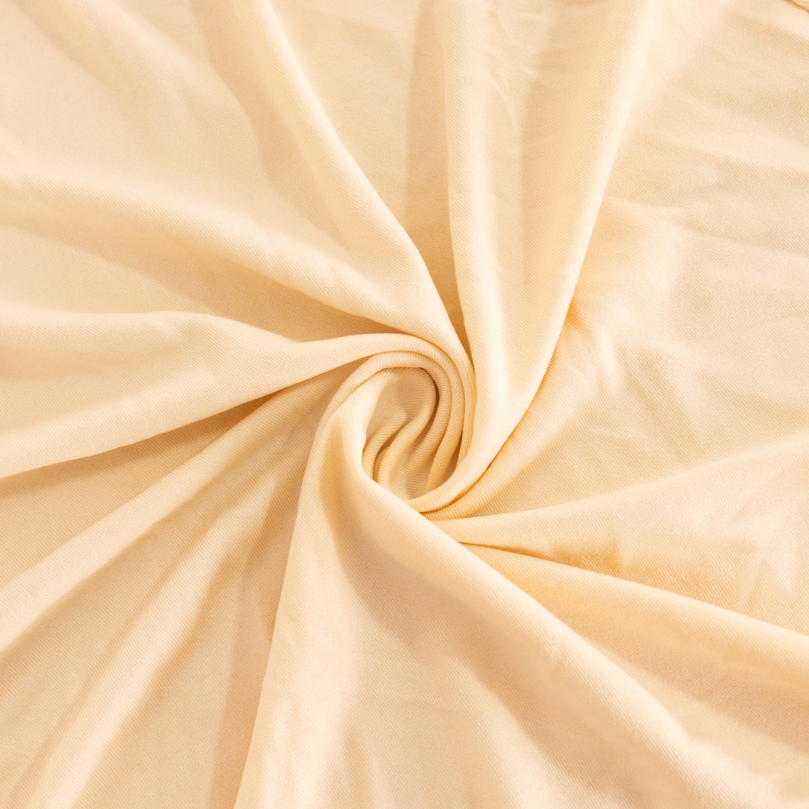 Spandex 33-36 Round Cocktail Table Cover Beige - Easy to Maintain Stretch Fitted Highboy Tablecloth