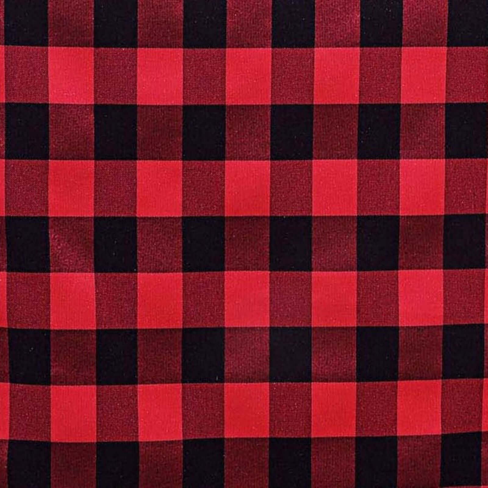 Polyester 14x108 Table Runner Black/Red Gingham Buffalo Plaid - Checkered Outdoor Table Runner