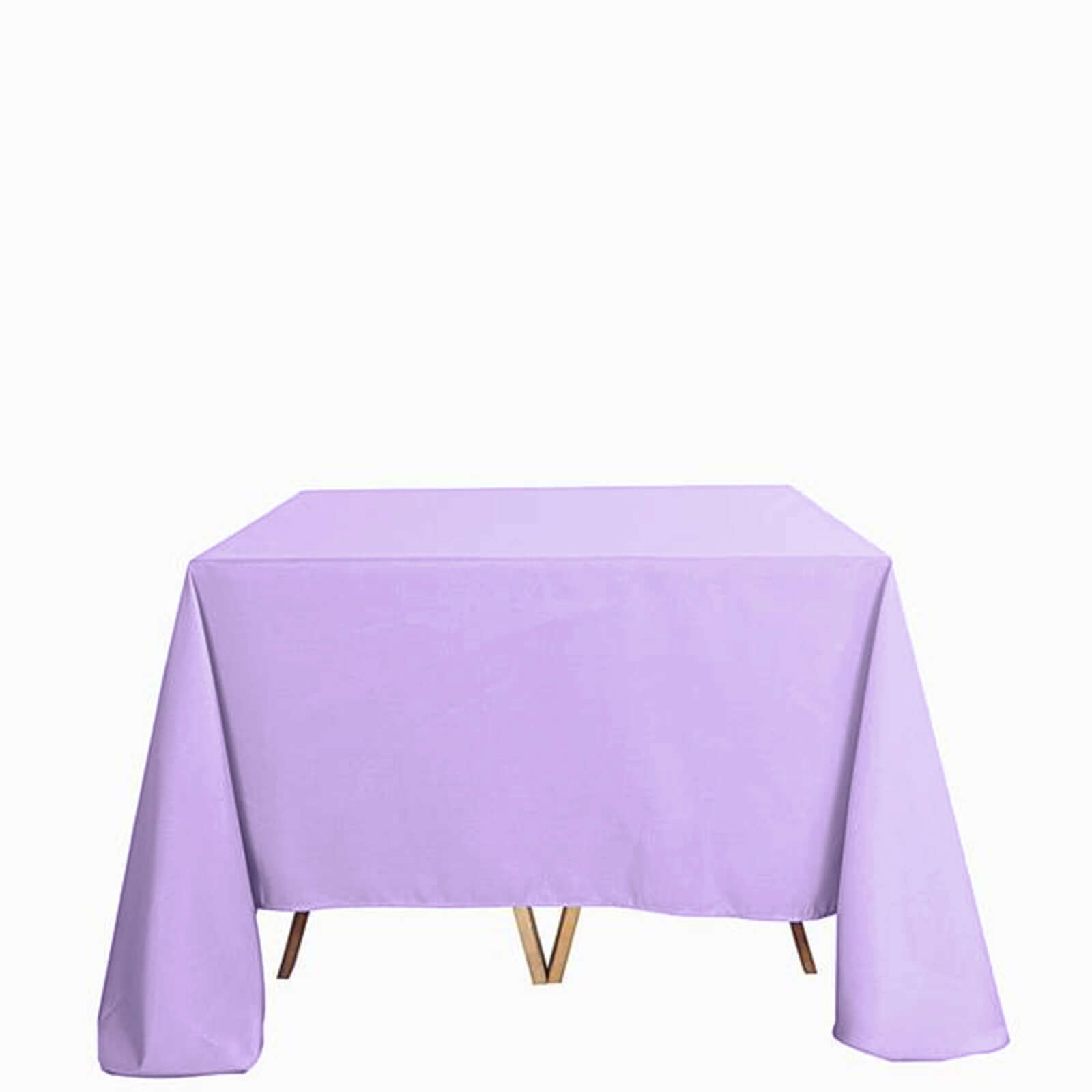 Polyester Square 90x90 Tablecloth Lavender Lilac - Wrinkle-Resistant & Durable Table Cover