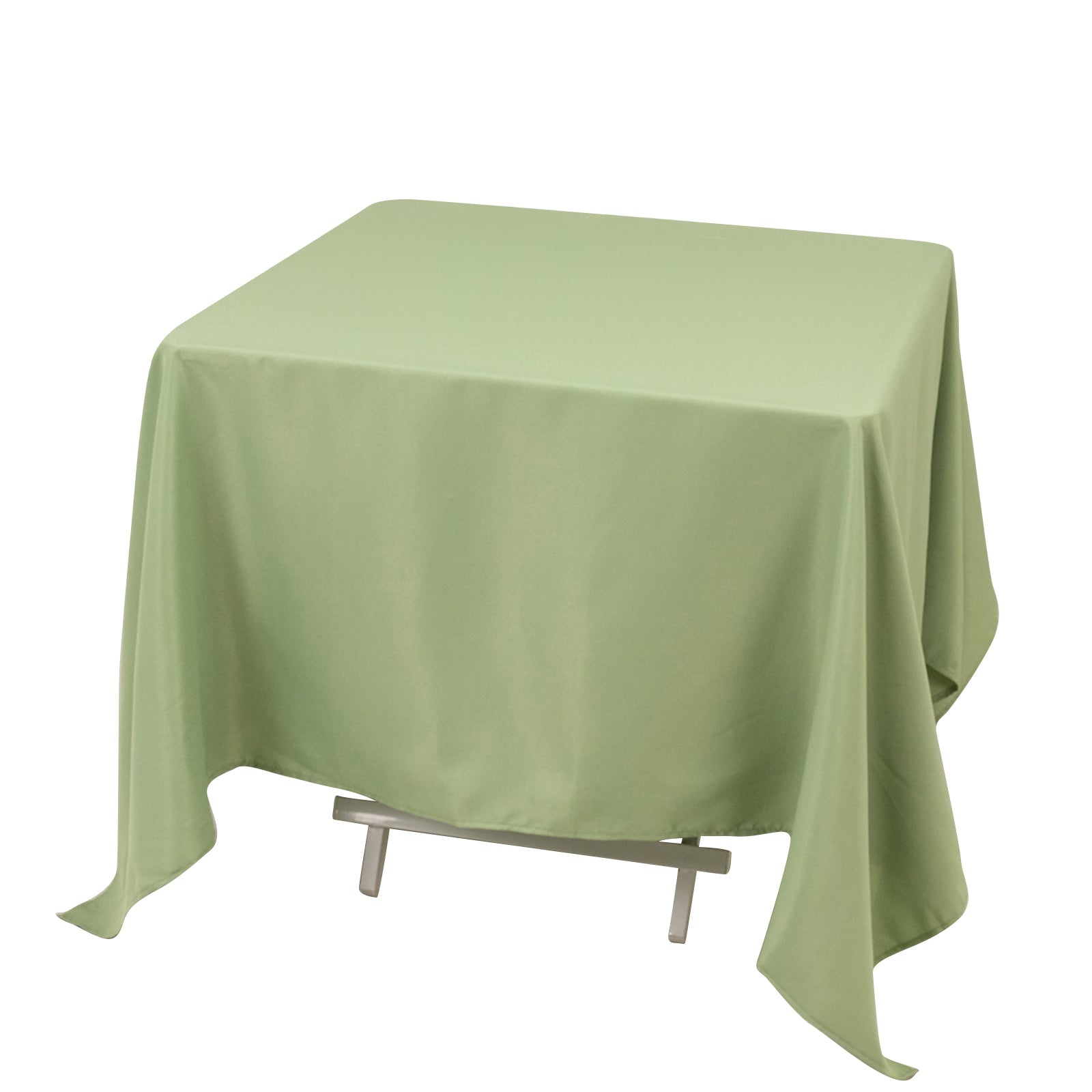 Premium Polyester Square Tablecloth 70x70 Sage Green 220GSM Wrinkle-Resistant Table Cover