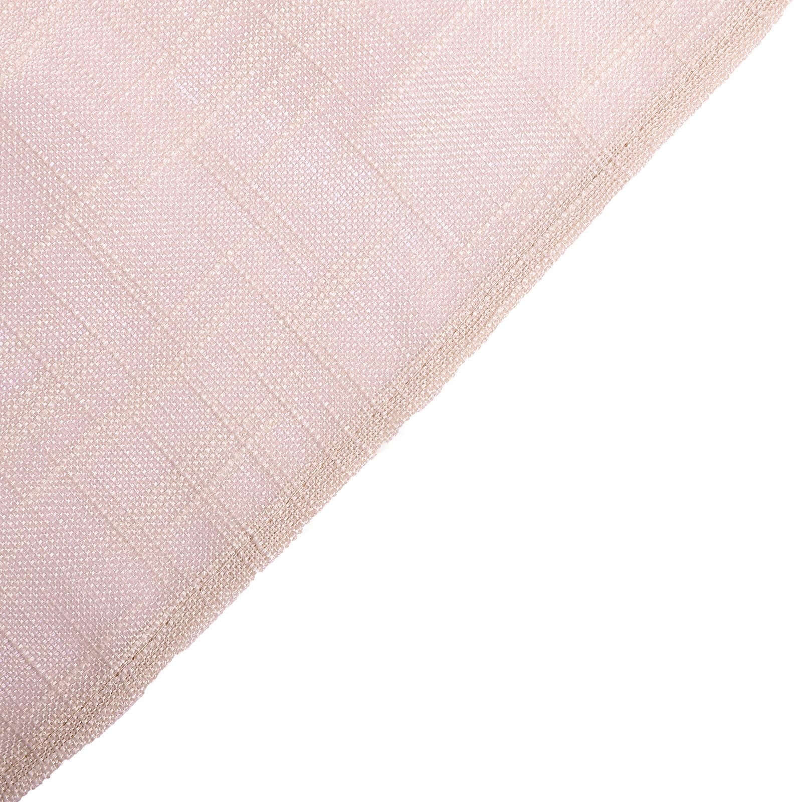 Linen 72x72 Table Overlay Square Tablecloth Blush - Slubby Textured Wrinkle-Resistant Design for Stylish Occasions