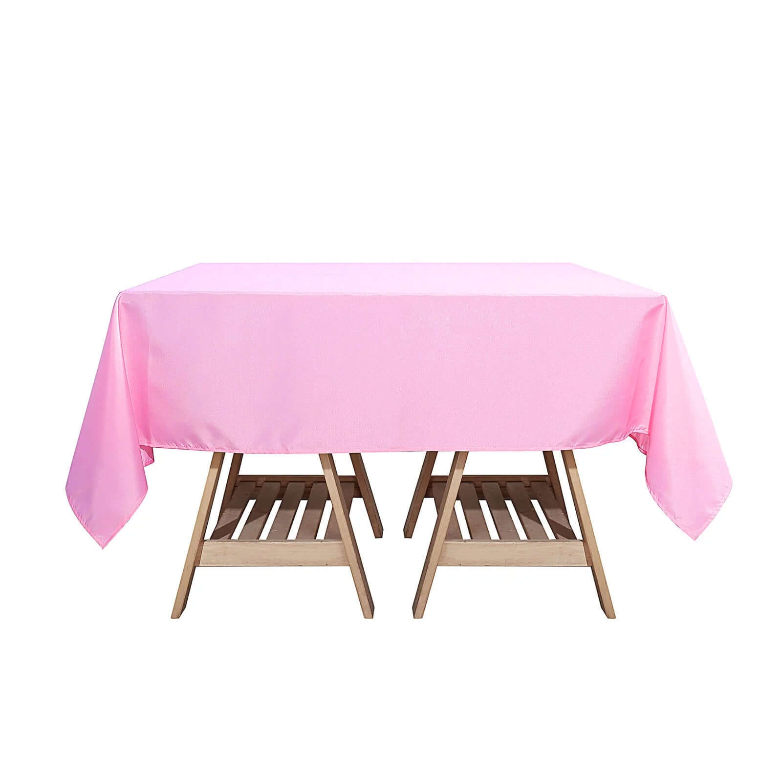 Polyester Square 70x70 Tablecloth Pink - Wrinkle-Resistant & Durable Table Cover