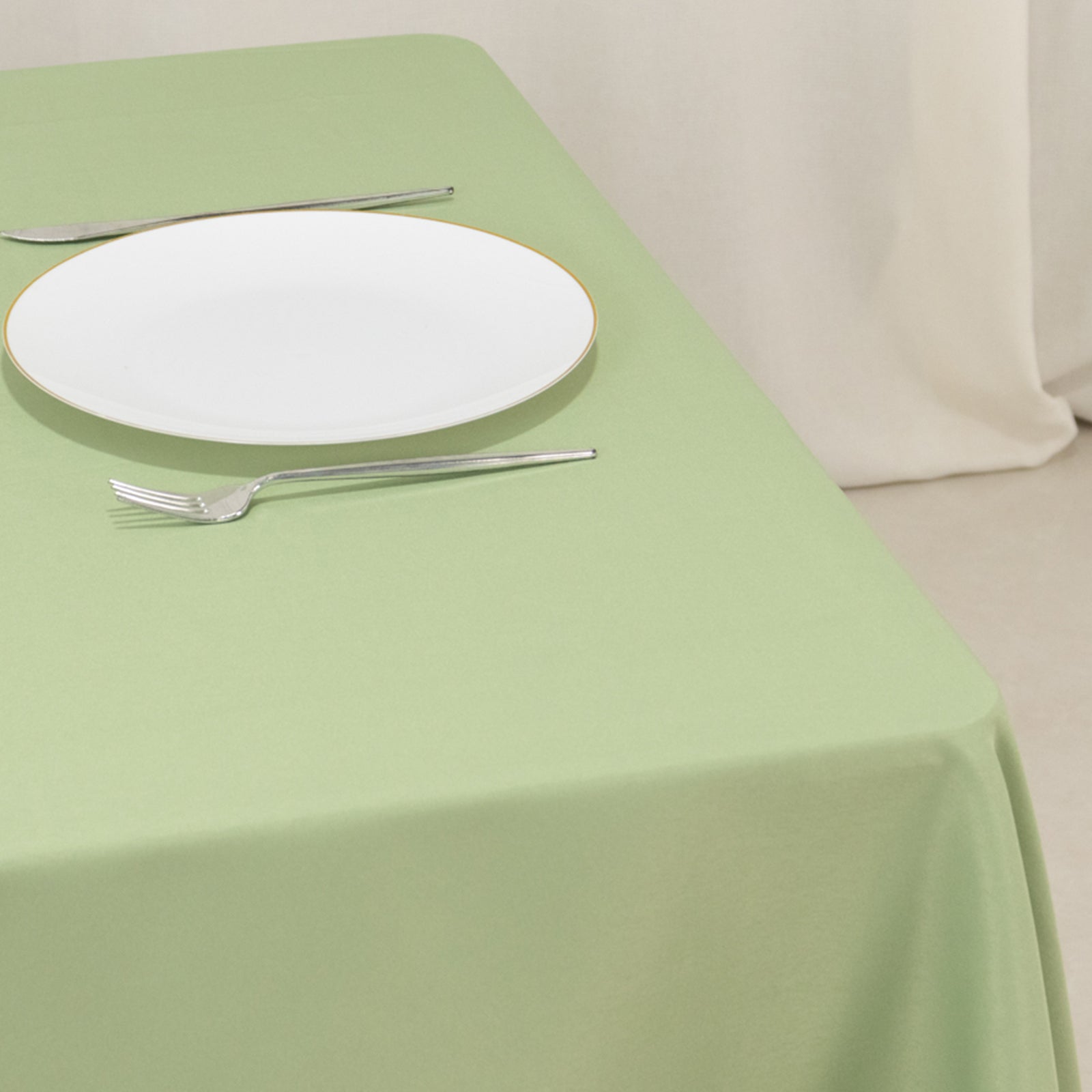 Premium Polyester 70x70 Table Overlay Square Tablecloth Sage Green 220GSM Wrinkle-Resistant Table Cover