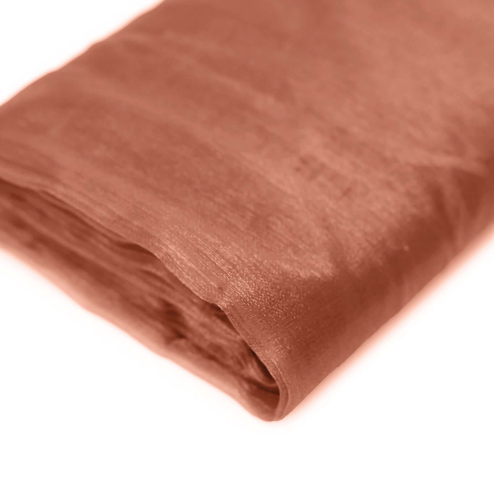 54x10yd Terracotta (Rust) Solid Sheer Chiffon Fabric Bolt, DIY Voile Drapery Fabric