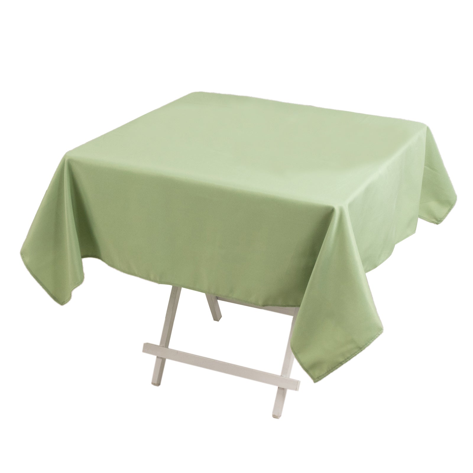 Premium Polyester 54x54 Square Tablecloth Sage Green - Stain and Wrinkle-Resistant 220GSM Table Cover