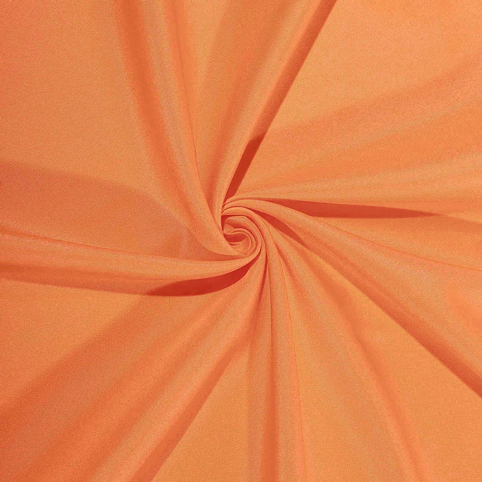 Polyester 90x90 Table Overlay Square Tablecloth Orange - Wrinkle-Resistant & Durable Table Cover