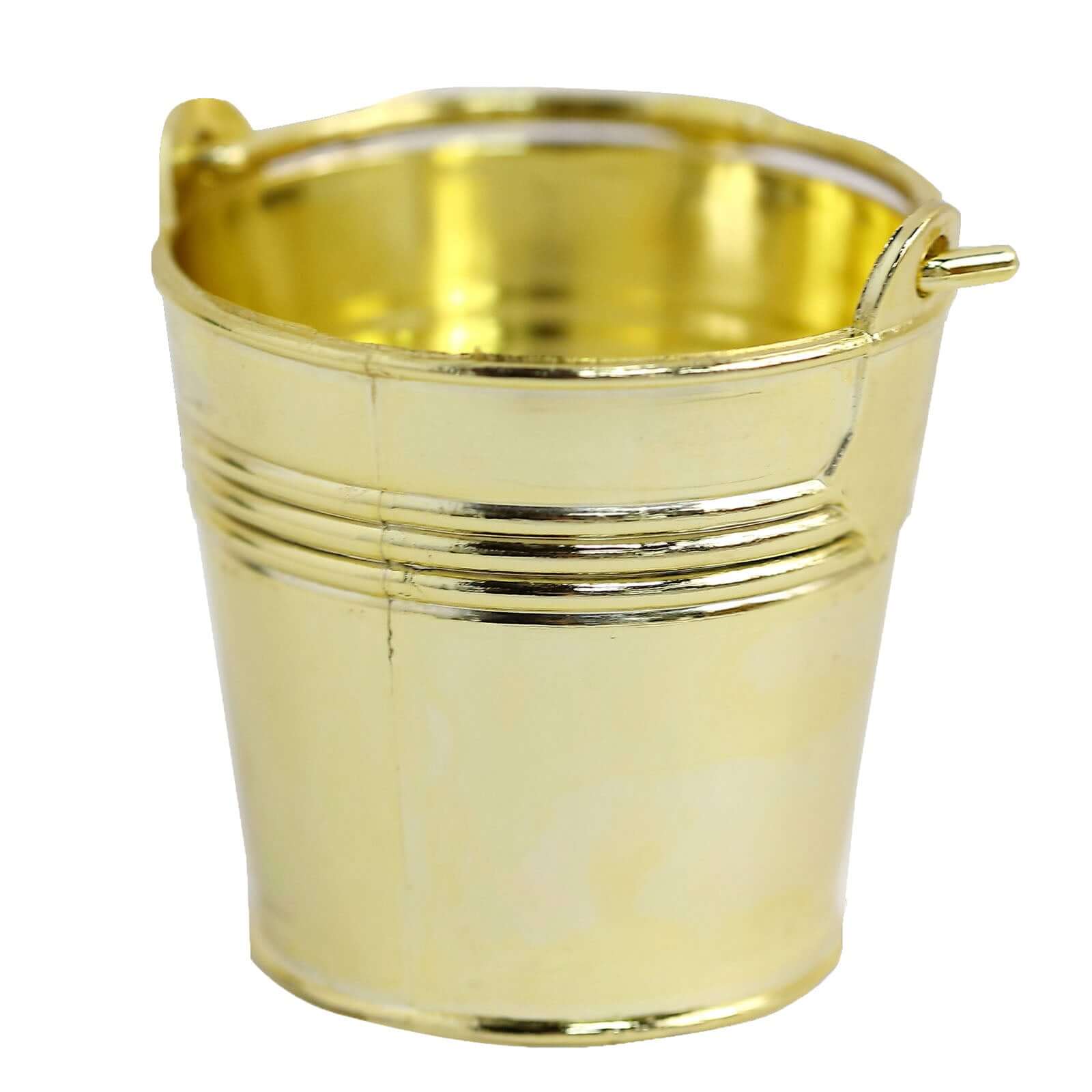 12 Pack 2 Gold Mini Planter Treat Party Favor Boxes, Small Pail Bucket Candy Container Gift Boxes