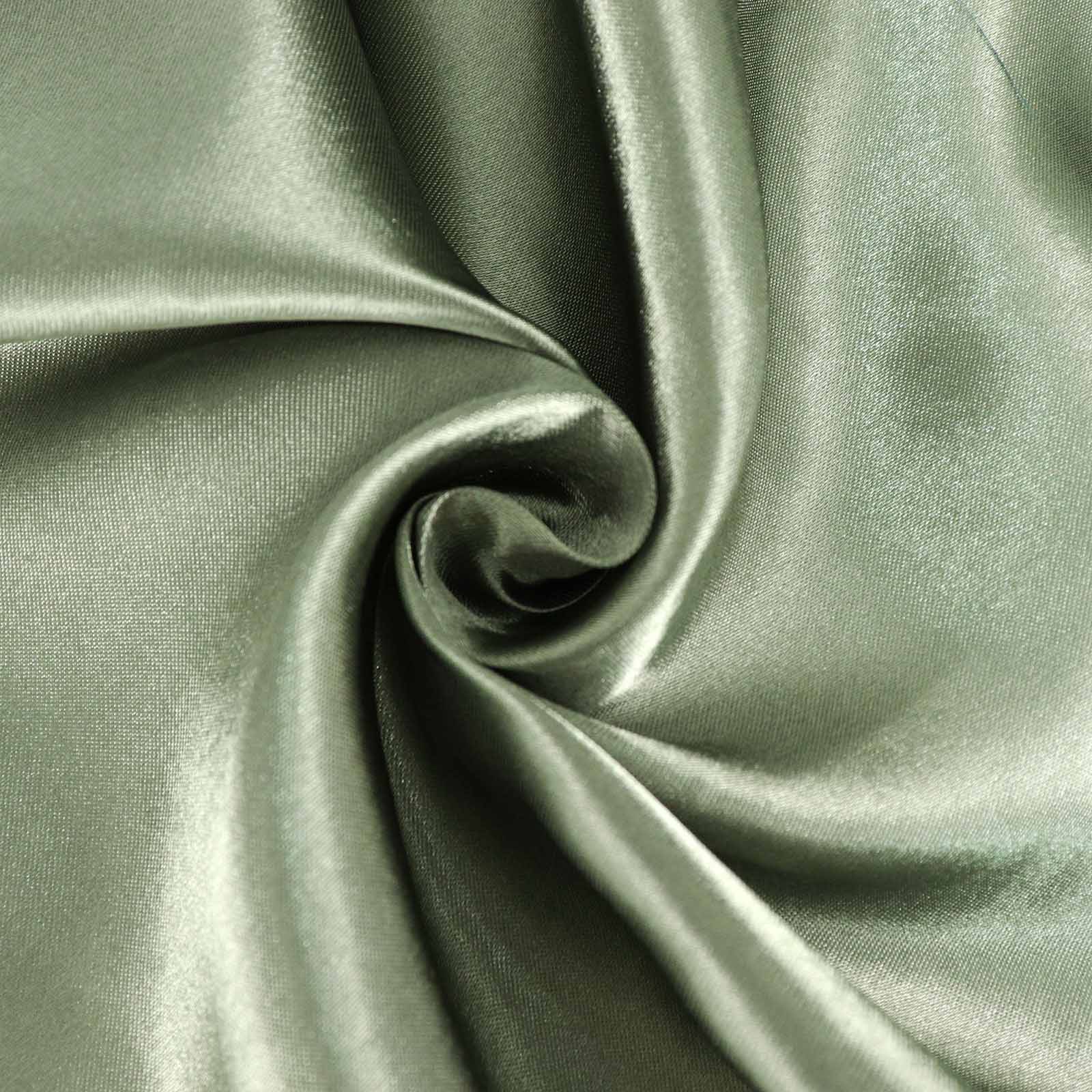 Satin Rectangular 90x156 Tablecloth Dusty Sage Green - Seamless Table Cover