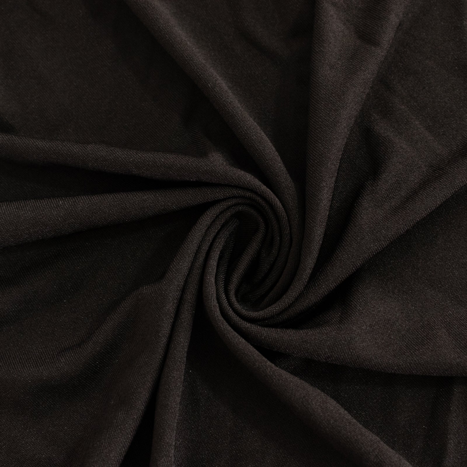 Spandex 33-36 Round Cocktail Table Cover Black - Easy to Maintain Stretch Fitted Highboy Tablecloth