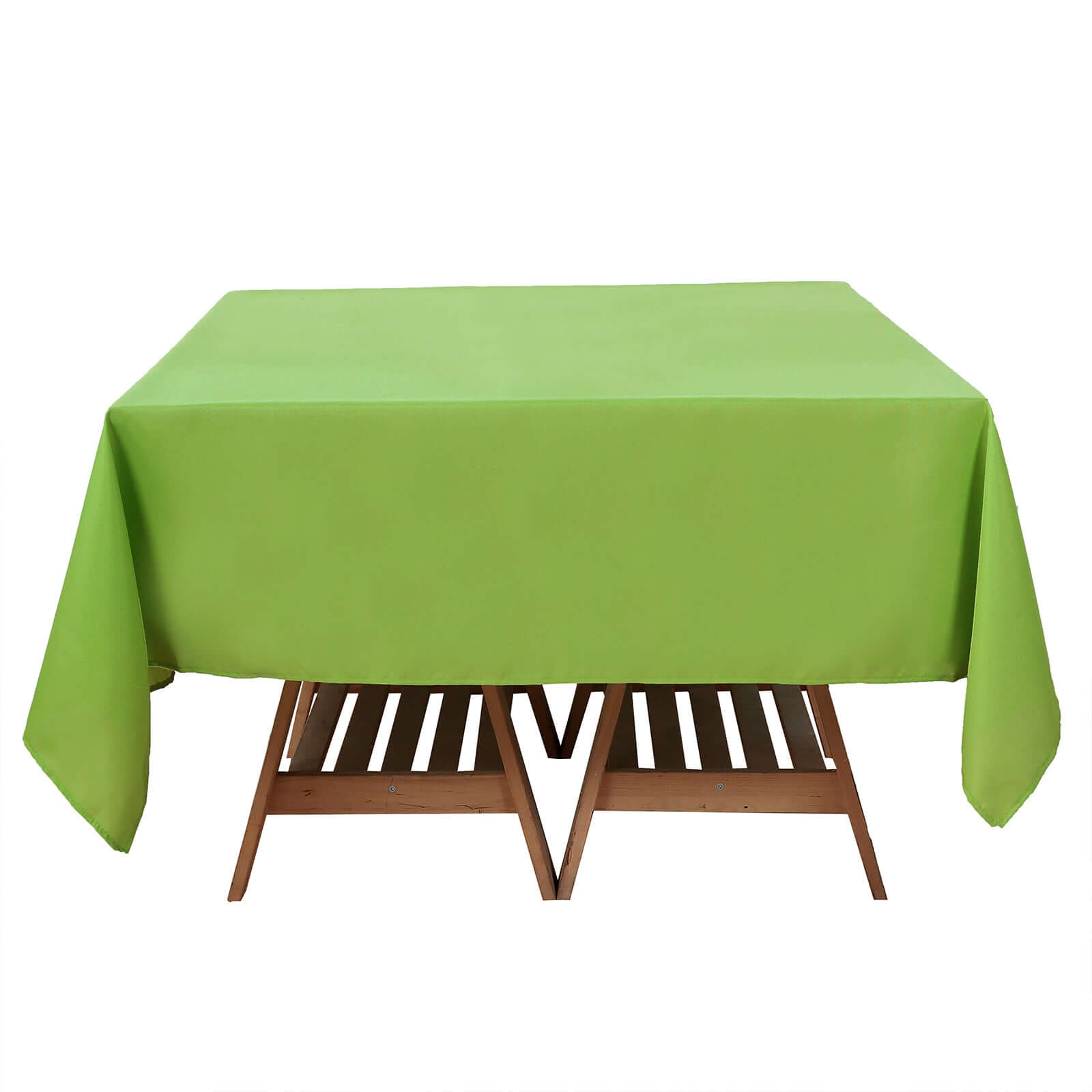 Polyester Square 70x70 Tablecloth Apple Green - Wrinkle-Resistant & Durable Table Cover