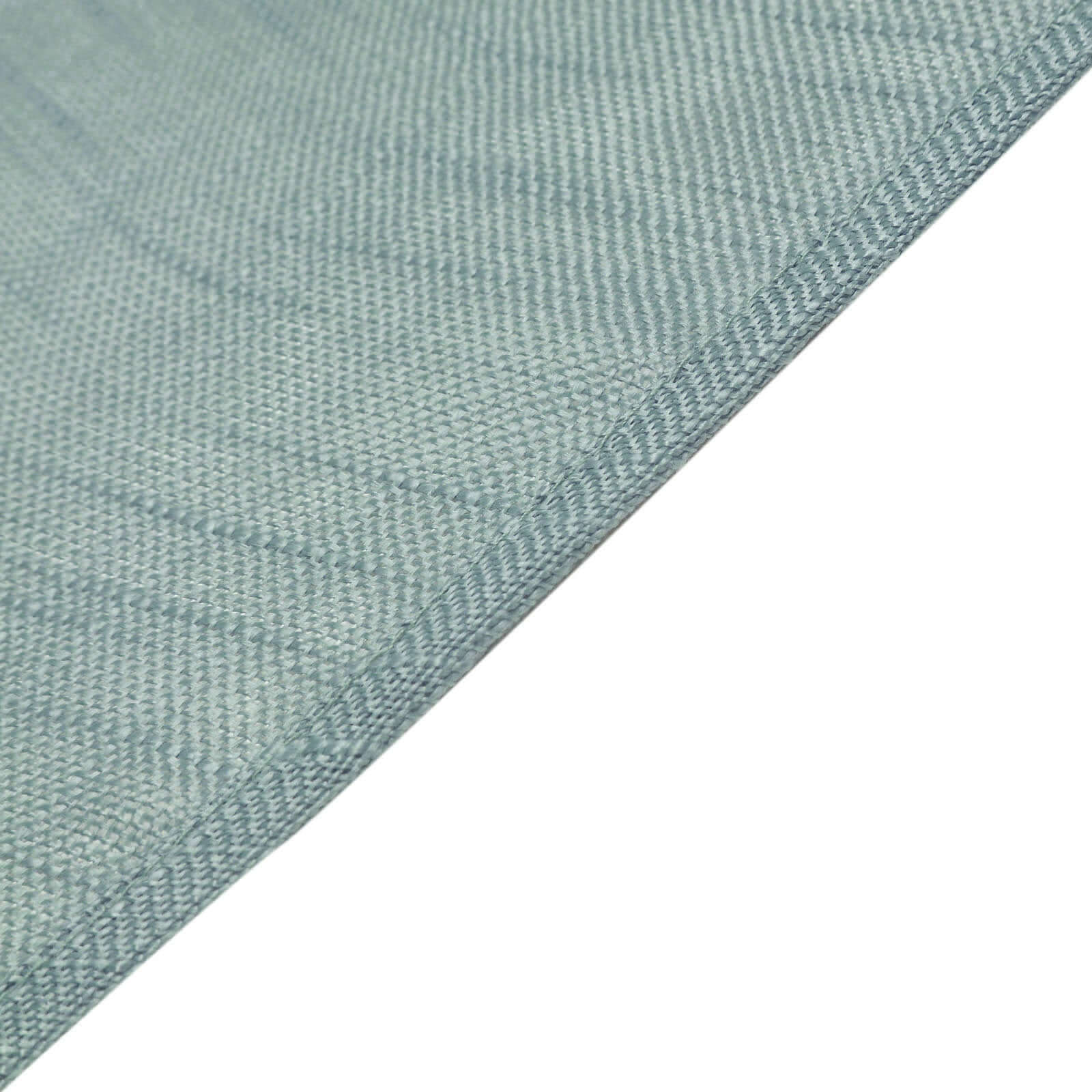 5 Pack Faux Linen 20x20 Napkins Dusty Blue - Slubby Textured & Wrinkle Resistant Cloth Napkins