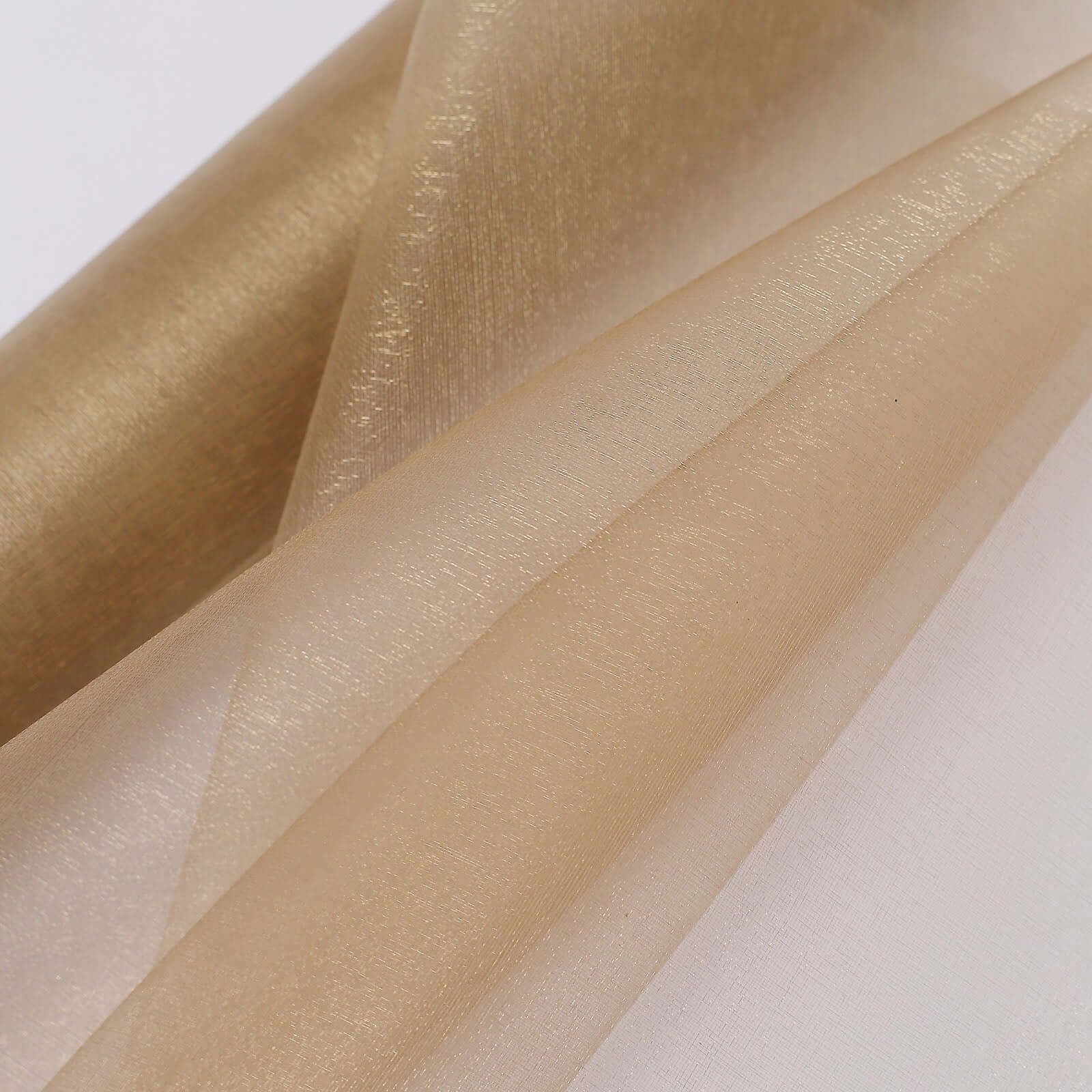 12x10yd Natural Sheer Chiffon Fabric Bolt, DIY Voile Drapery Roll