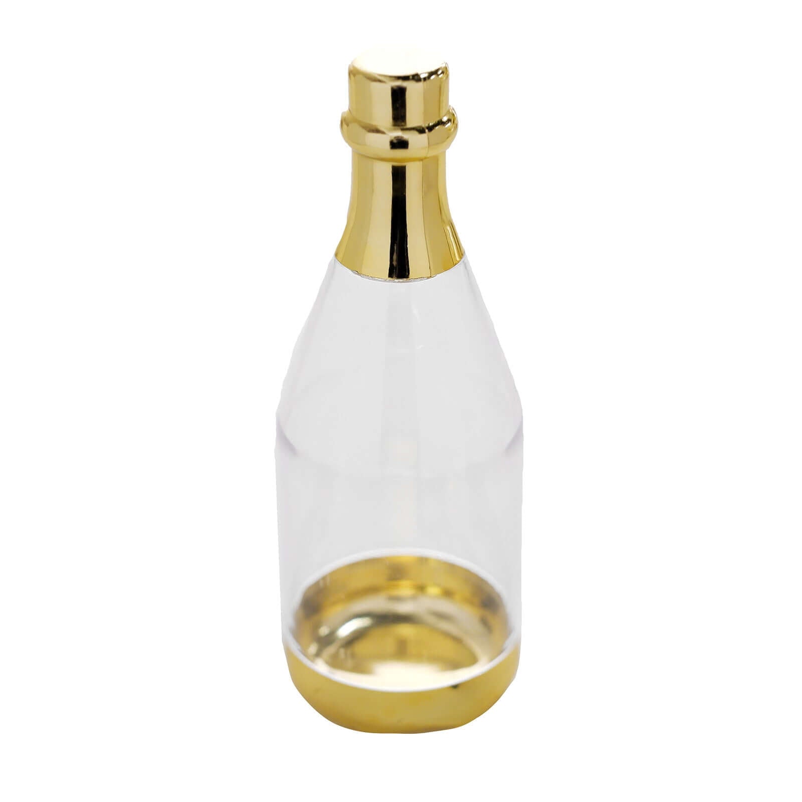 12-Pack Fillable Mini Champagne Bottle Candy Container Clear Gold - Unique Candy Treat Favor Containers 6