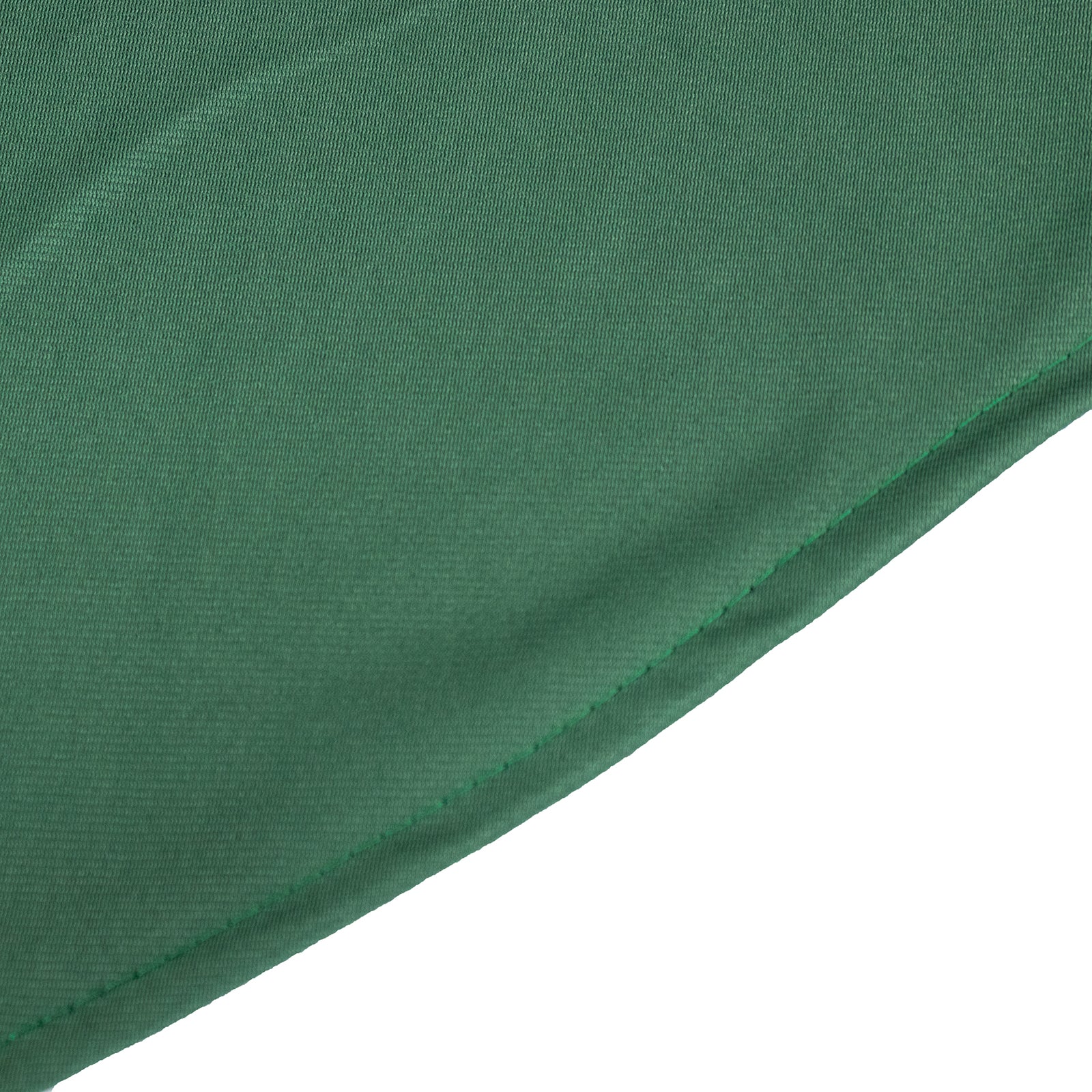 Premium Scuba Round 108 Tablecloth Hunter Emerald Green - Wrinkle Free & Stain Resistant Table Cover