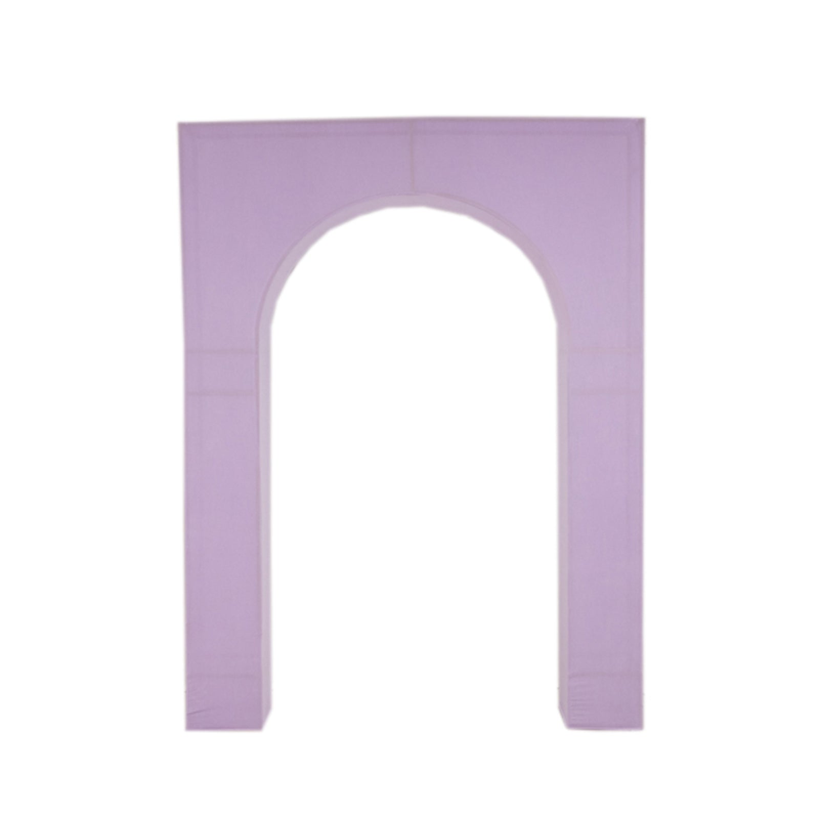 7ft Lavender Lilac Spandex Backdrop Stand Cover for Arc de Triomphe Stand, Stretch Fitted Floral Balloon Frame Wedding Arch Cover