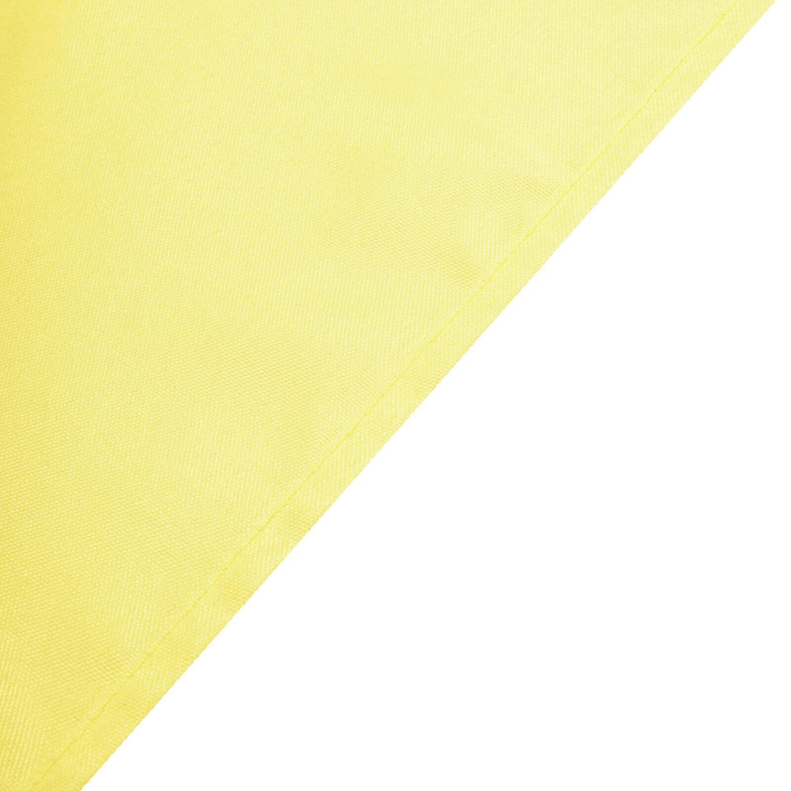 Polyester 90x90 Table Overlay Square Tablecloth Yellow - Wrinkle-Resistant & Durable Table Cover