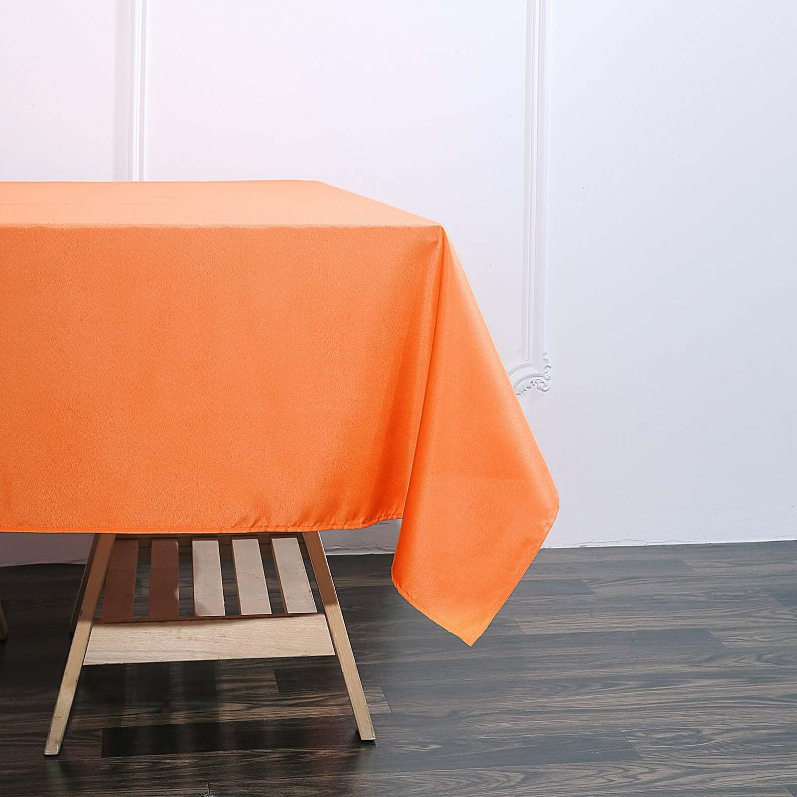 Polyester Square 70x70 Tablecloth Orange - Wrinkle-Resistant & Durable Table Cover