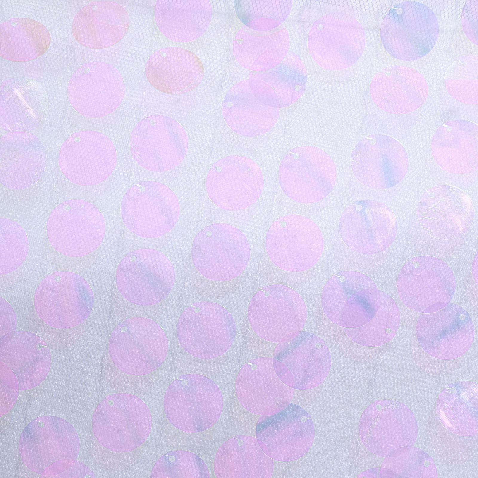 Sequin 90x132 Rectangle Tablecloth Iridescent - Seamless Big Payette Table Cover
