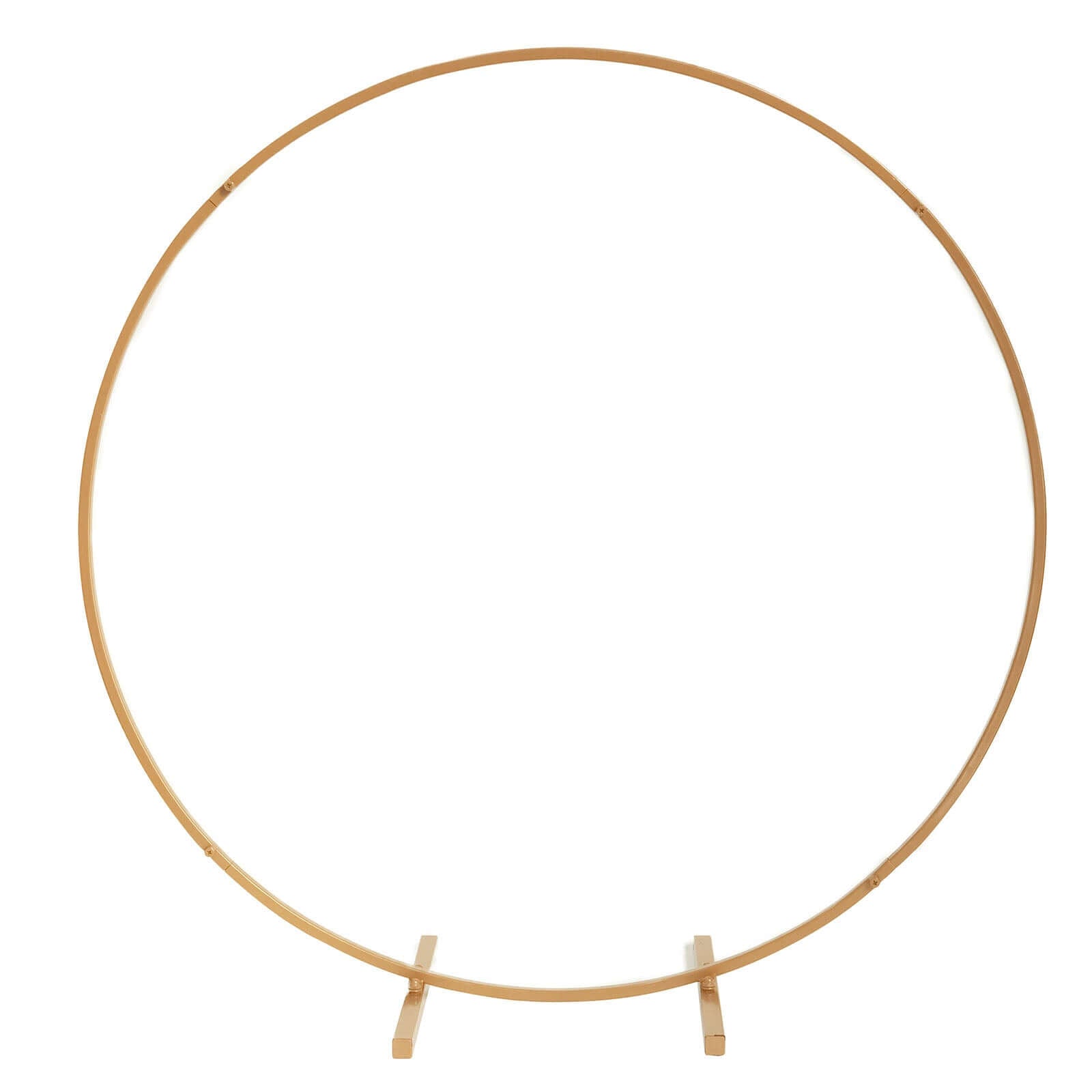 32 Gold Metal Round Hoop Wedding Centerpiece, Self Standing Table Floral Wreath Frame