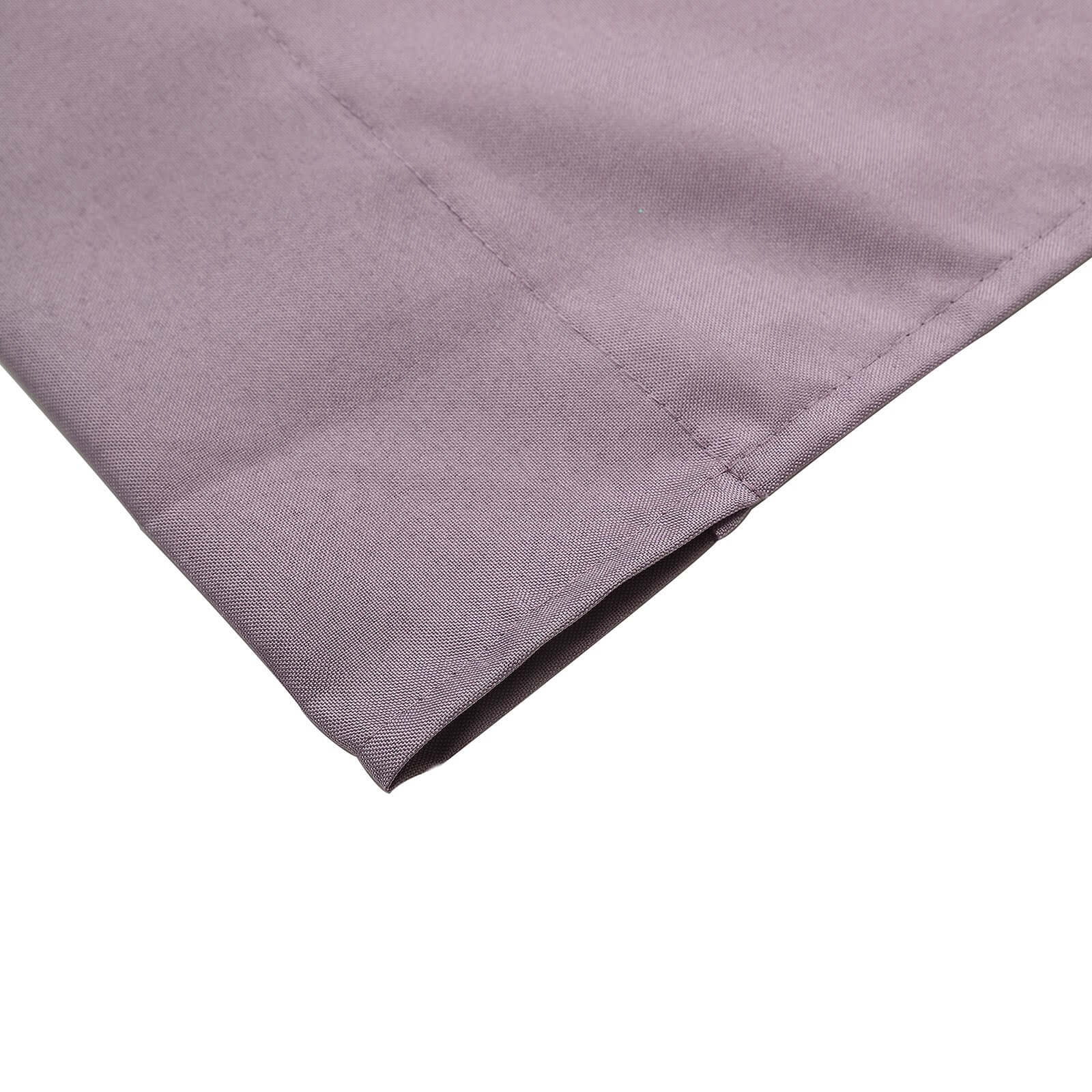 2 Pack Violet Amethyst Polyester Event Curtain Drapes, 10ftx8ft Backdrop Event Panels With Rod Pockets 130 GSM