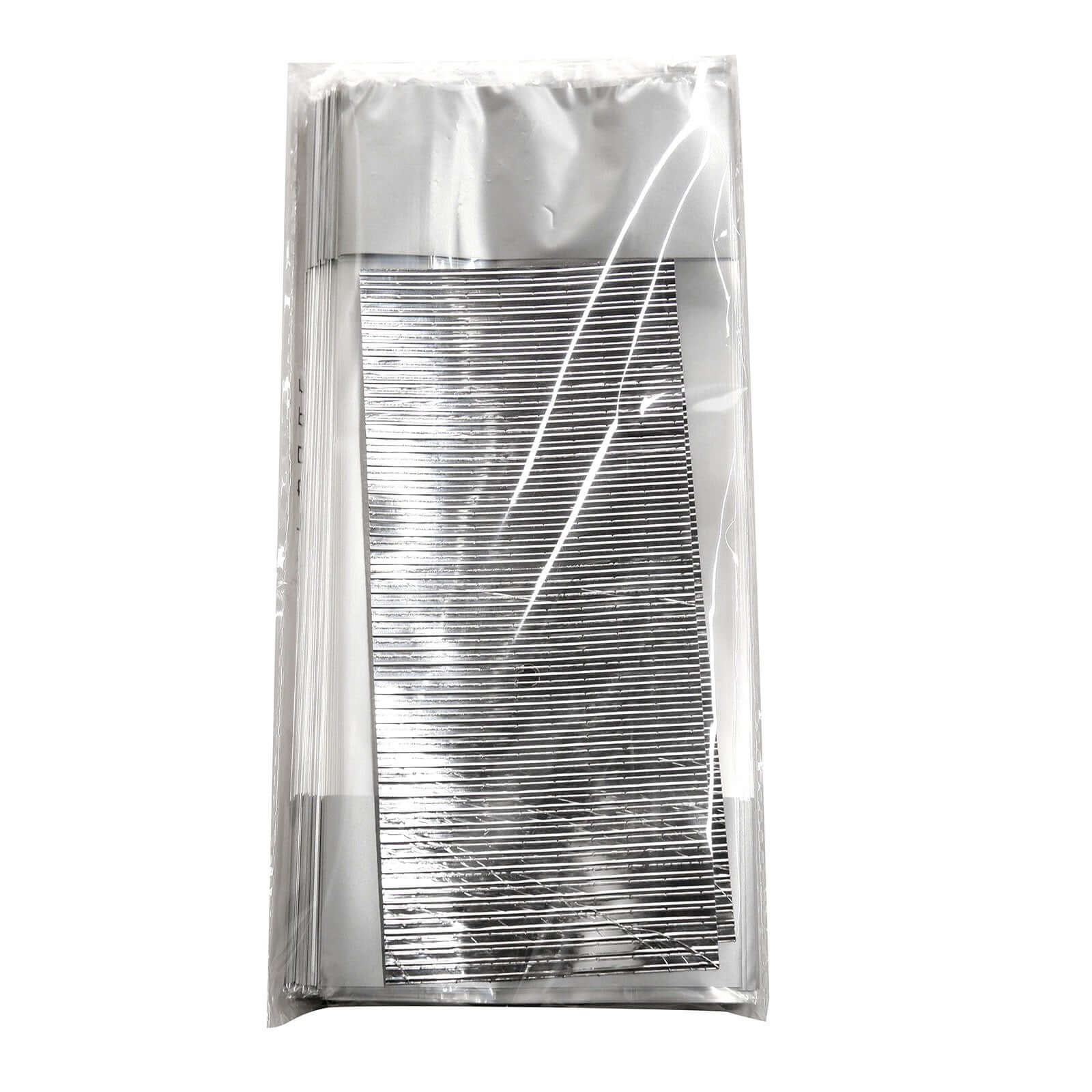 100 Pcs 4x9 Clear Silver Gift Goodie Candy Treat Bags and Twist Ties