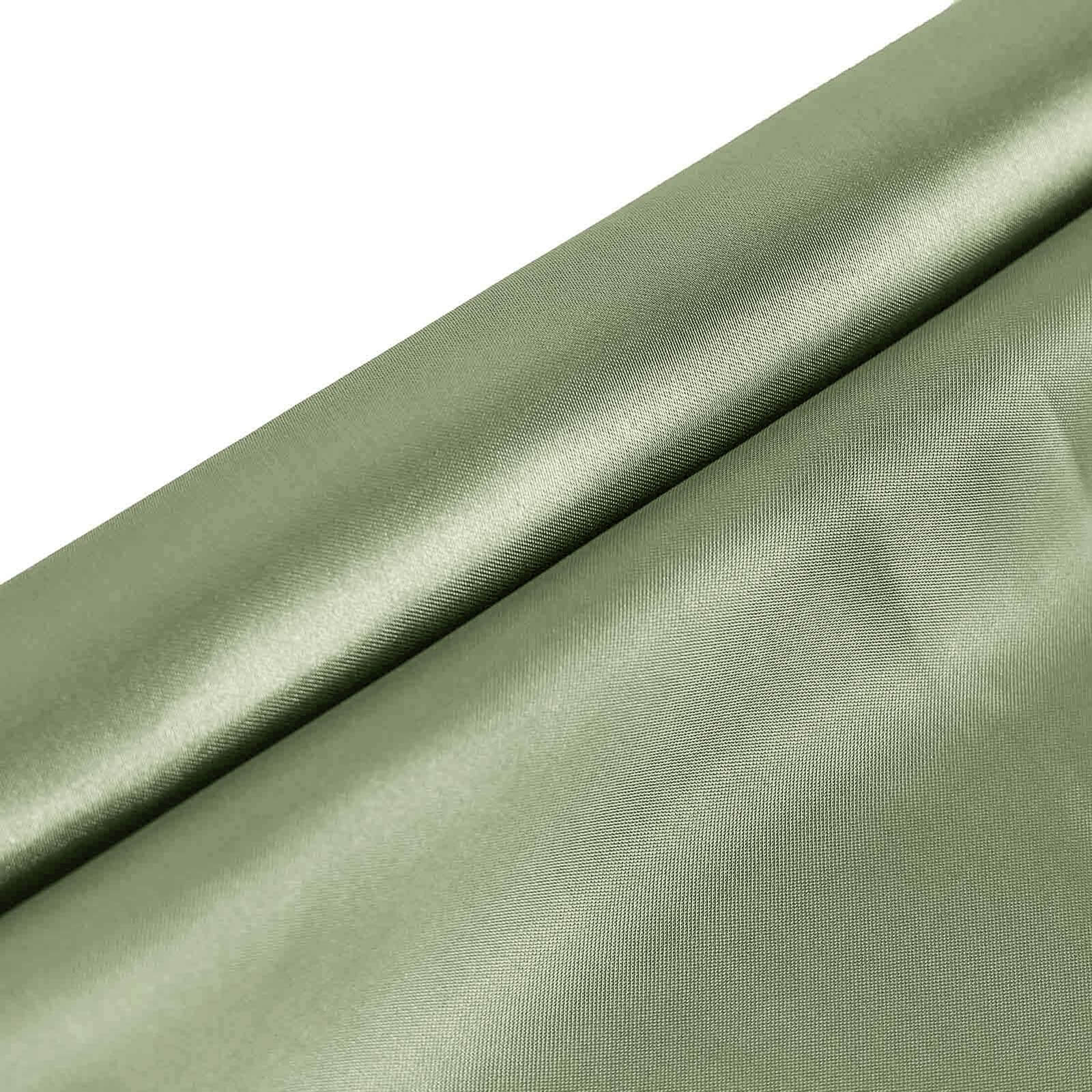 12x10yd Dusty Sage Green Satin Fabric Bolt, DIY Craft Wholesale Fabric